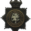 Somersetshire Constabulary Black Helmet Plate - King's Crown