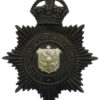 East Riding of Yorkshire Constabulary Black Helmet Plate - King's Crown