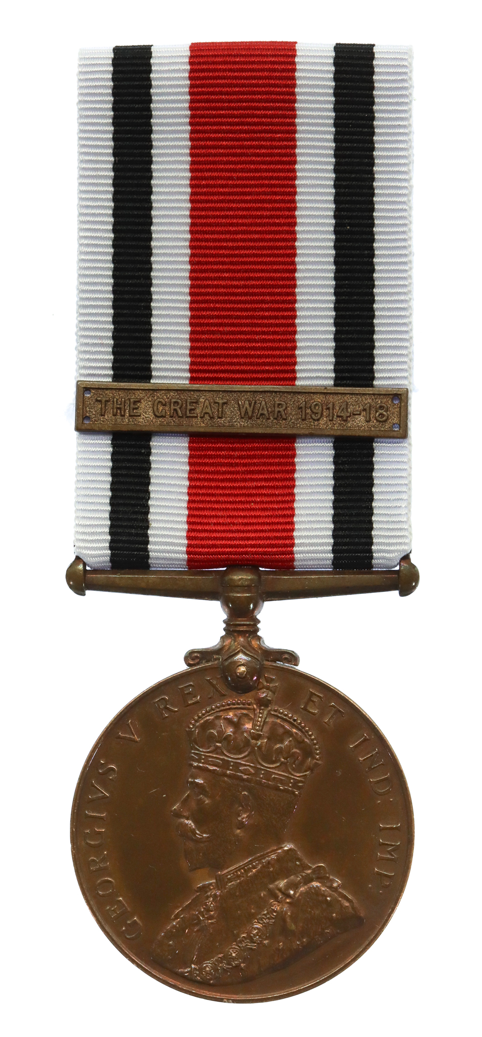 George V Special Constabulary Long Service Medal (Clasp - The Great War 1914-18) - William Somerville
