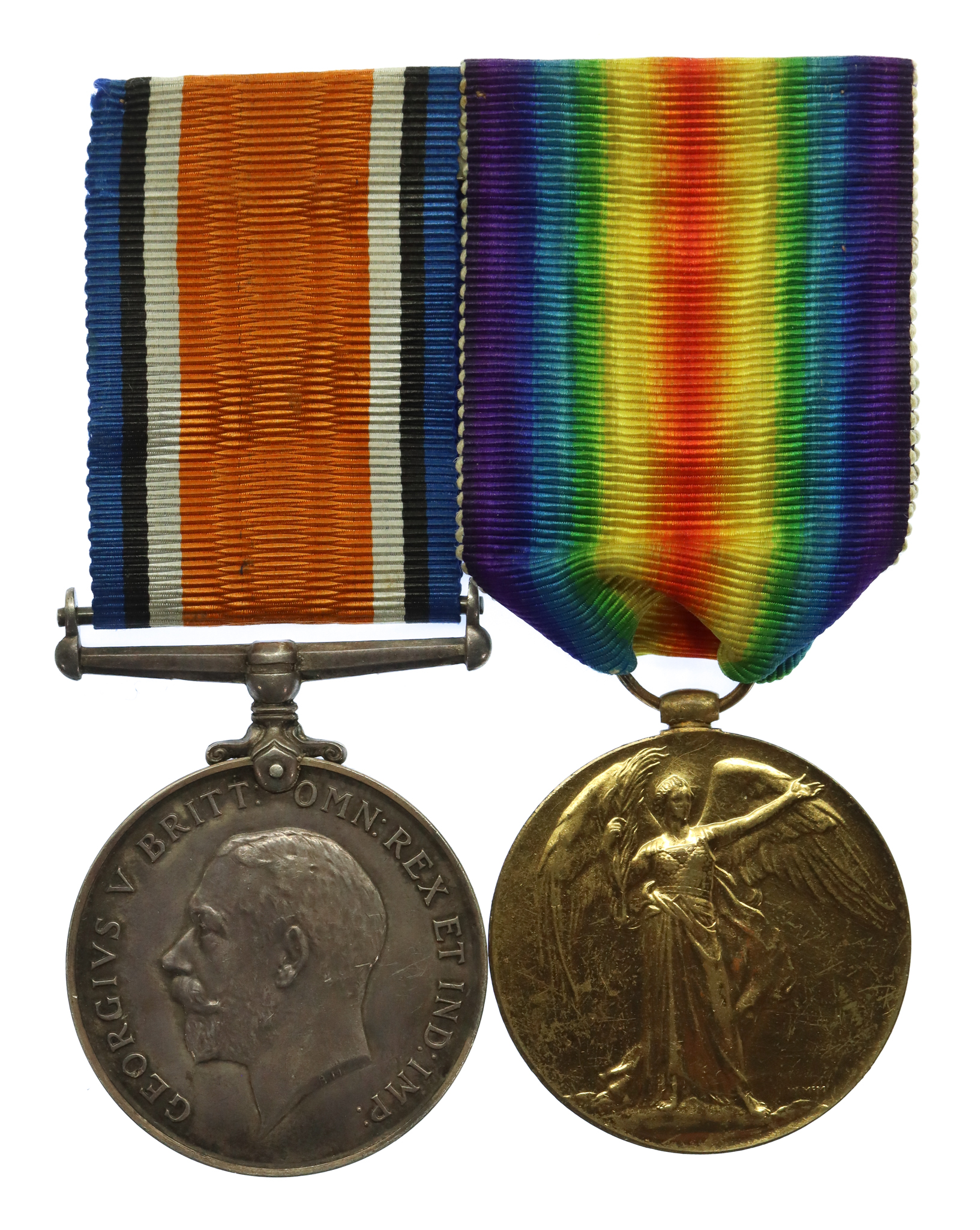 WW1 British War & Victory Medal Pair - Lieut. P.F.H. Simon, Royal Field Artillery 