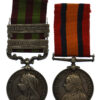 1895 India General Service Medal (Clasps - Punjab Frontier 1897-98, Tirah 1897-98) and Queen's South Africa Medal Pair - 3772 Pte. E. Raven, 2nd Bn. Notts & Derby Regiment (Sherwood Foresters)