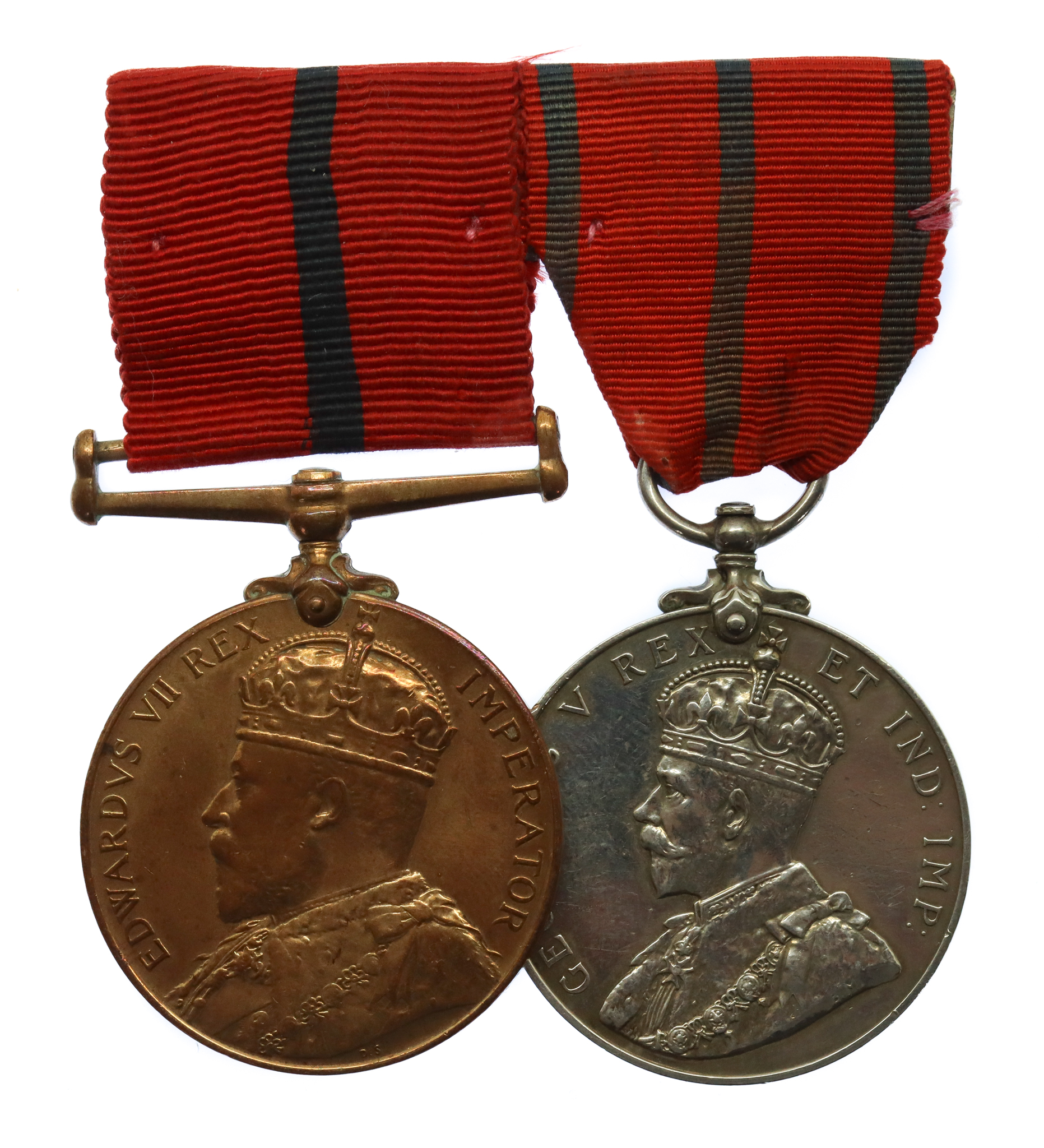 1902 Police Coronation Medal & 1911 Police Coronation Medal Pair - Police Sergeant W. Nichols,  'D' Division (Marylebone) and 'N' Division (Islington), Metropolitan Police