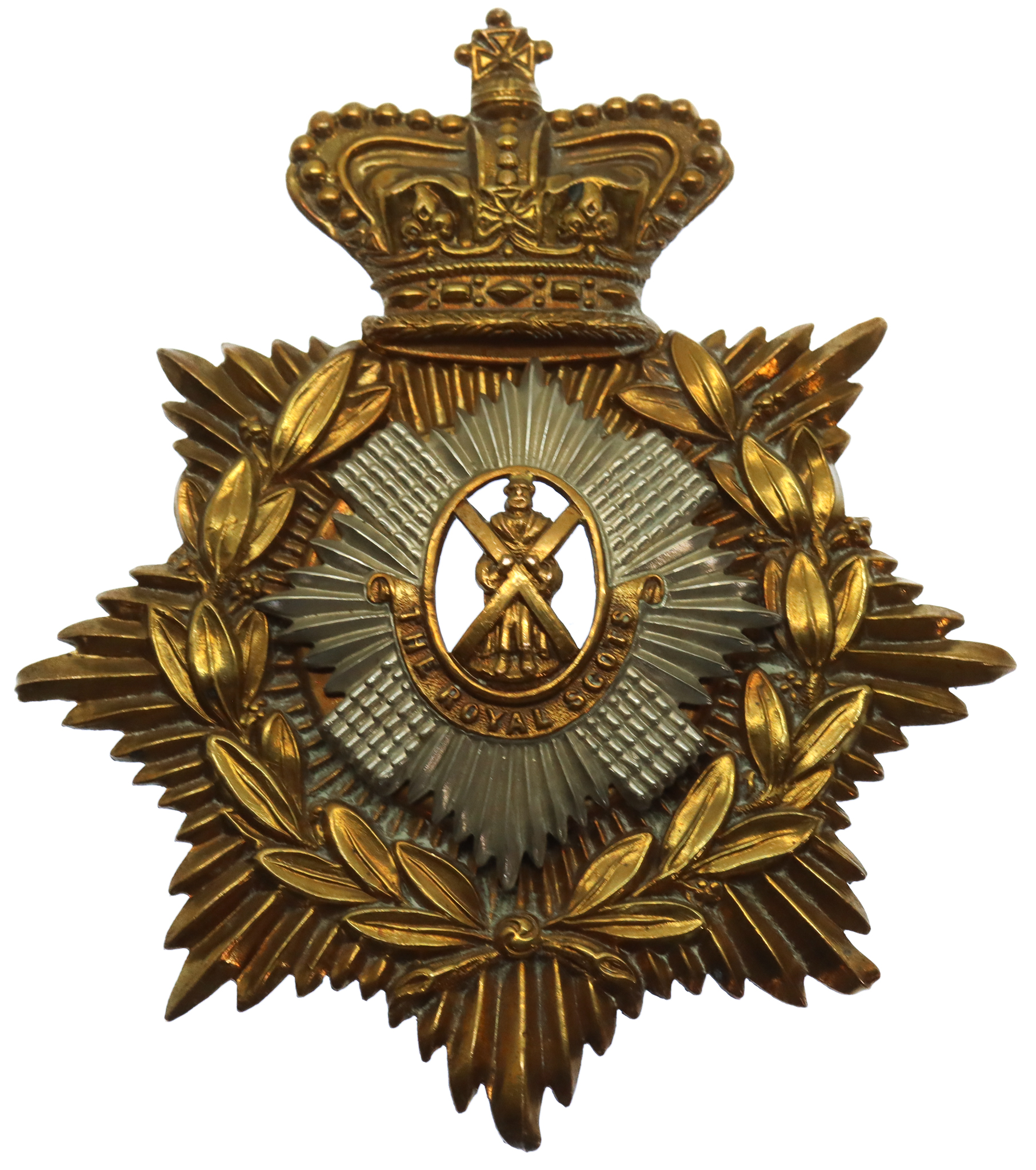 Victorian Royal Scots Helmet Plate