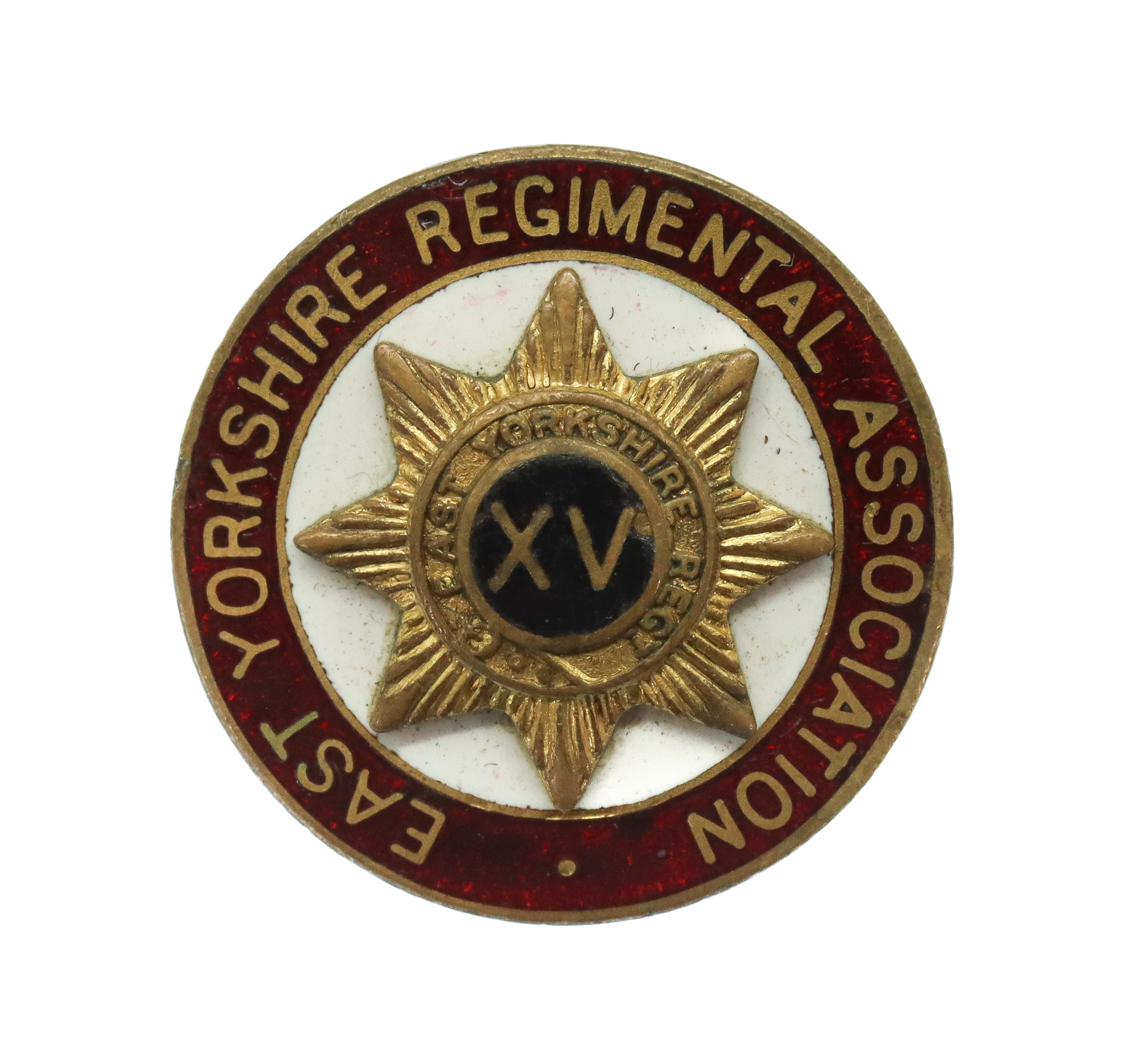 East Yorkshire Regimental Association Enamelled Lapel Badge
