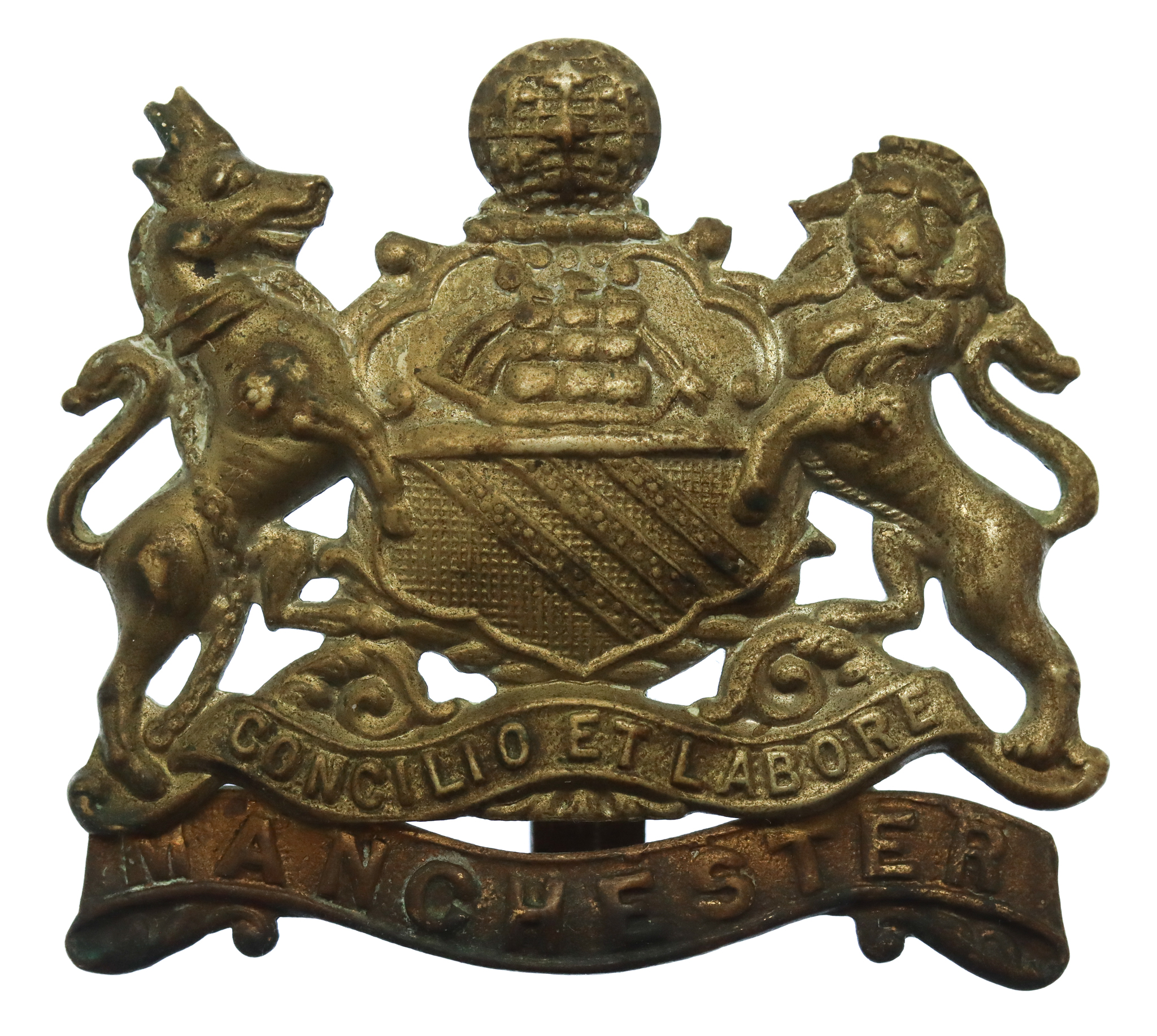 Manchester Regiment Coat of Arms Cap Badge