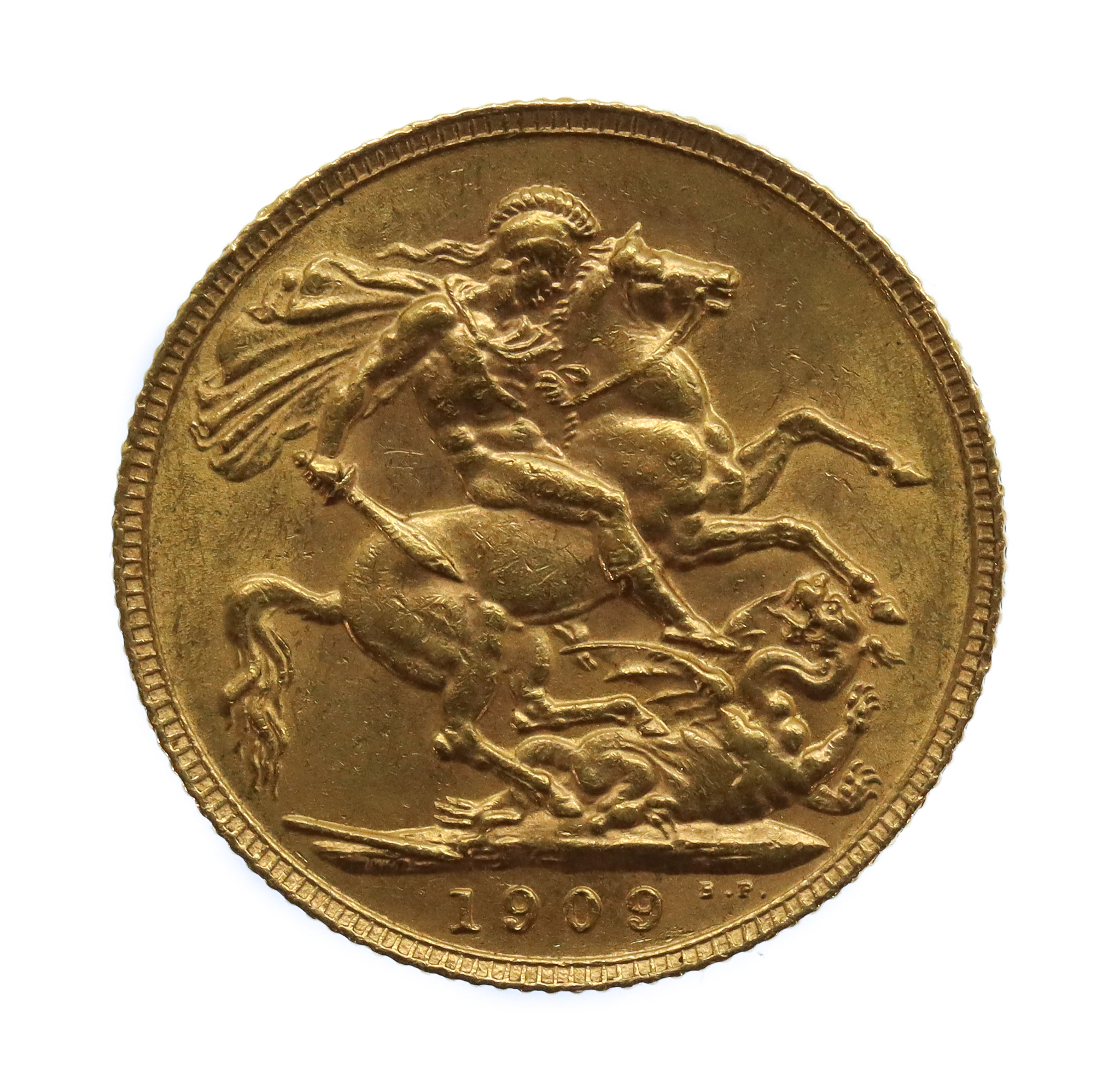 1909 Edward VII 22ct Gold Full Sovereign Coin