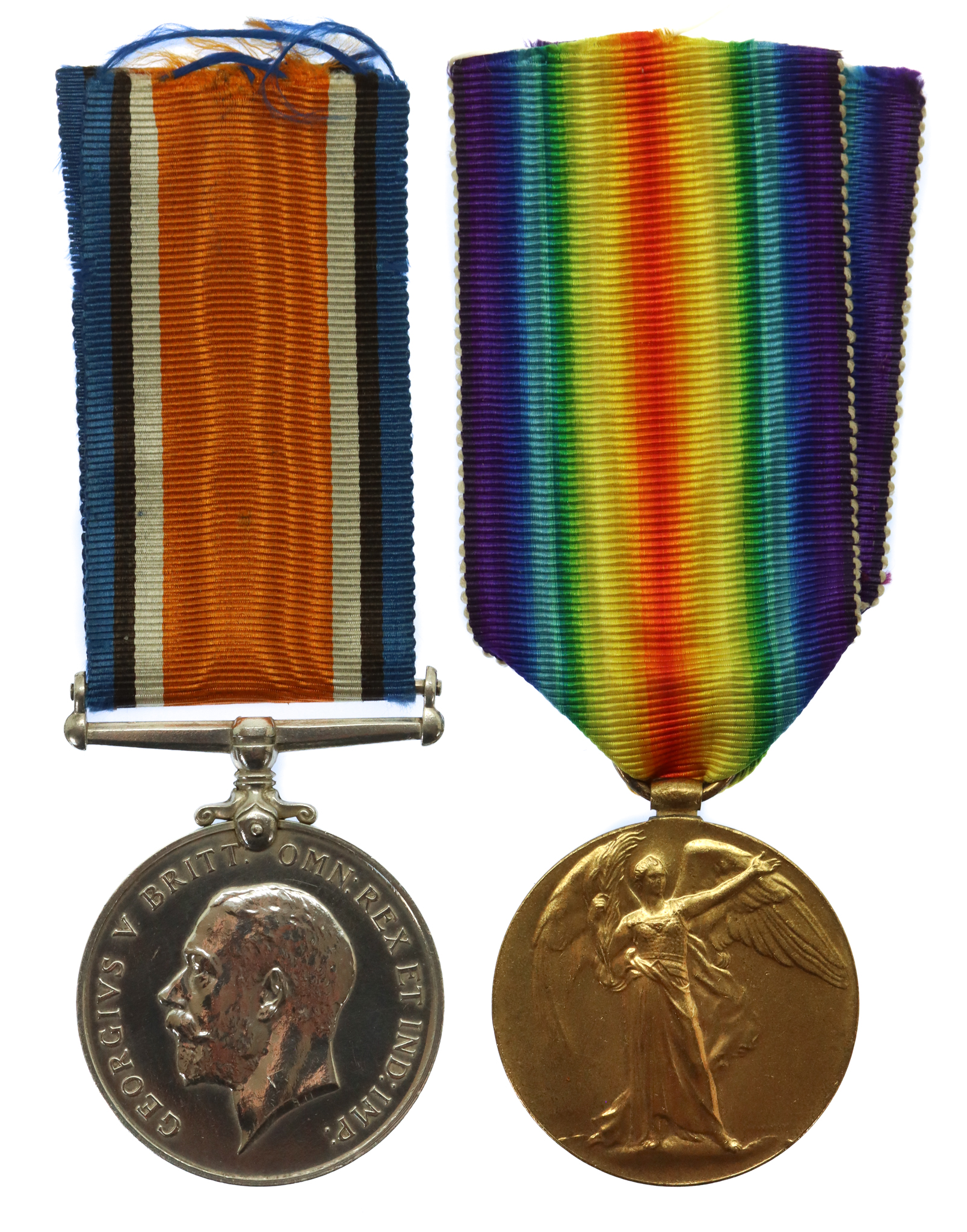 WW1 British War & Victory Medal Pair - Pte. J. Bowling, 23rd Bn. Manchester Regiment