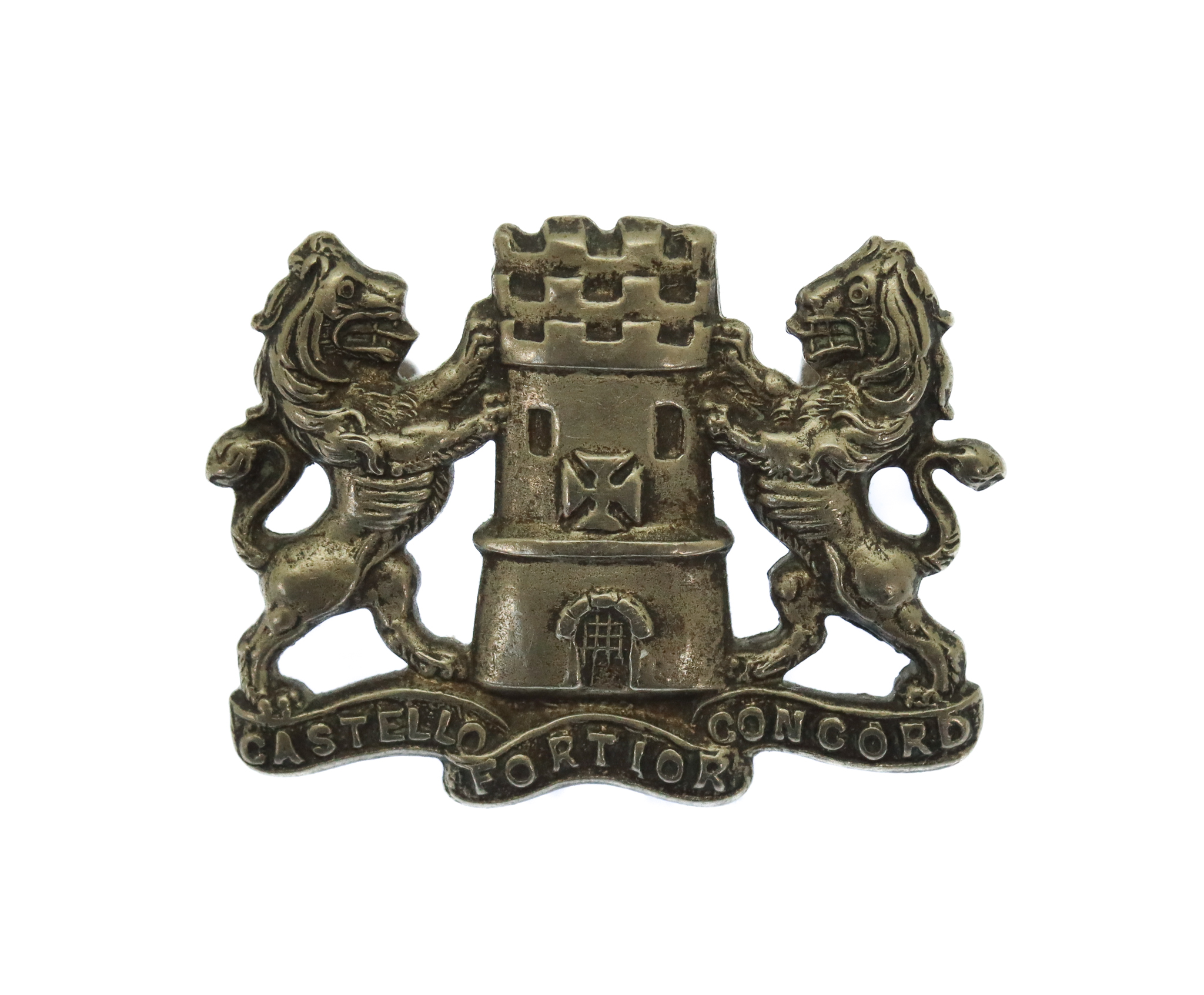 Northampton Borough Police White Metal Collar Badge