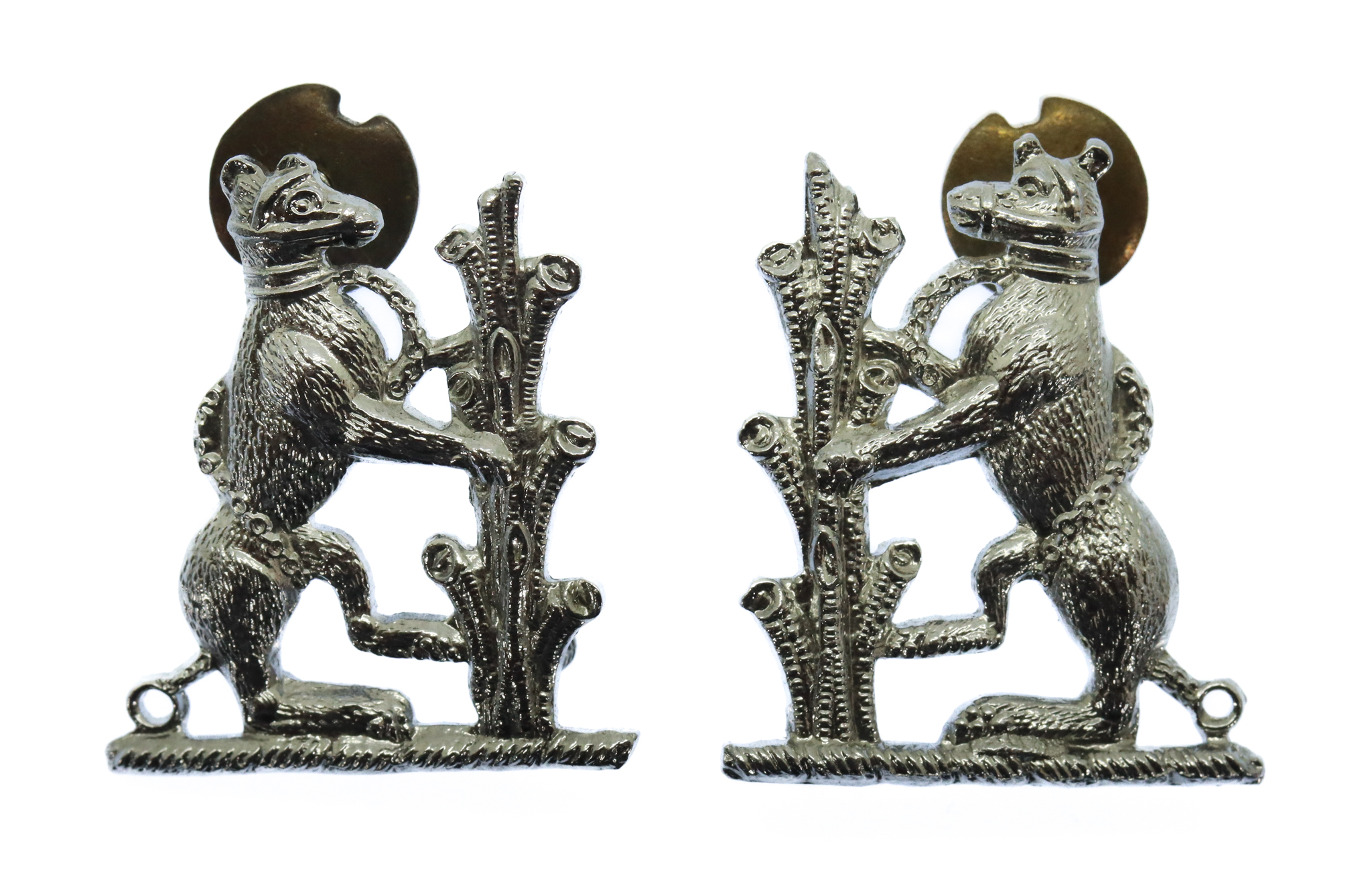 Pair of Warwickshire Constabulary Collar Badges