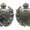 Pair of Norfolk Constabulary Chrome Collar Badges - King's Crown