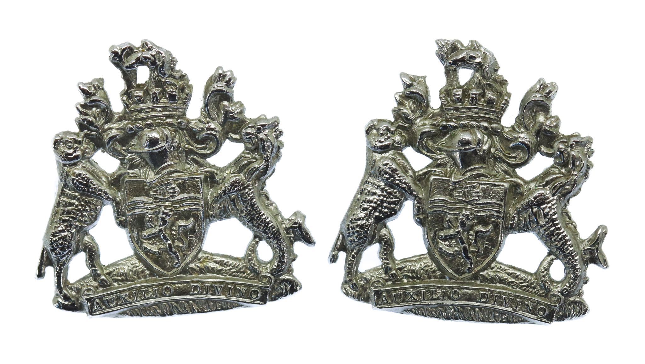 Pair of Devon & Exeter Joint Constabulary Collar Badges