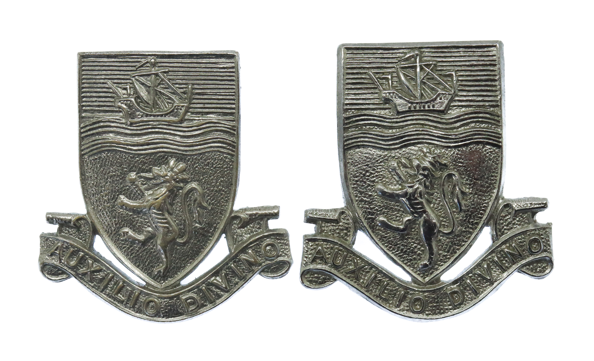 Pair of Devon Constabulary Collar Badges