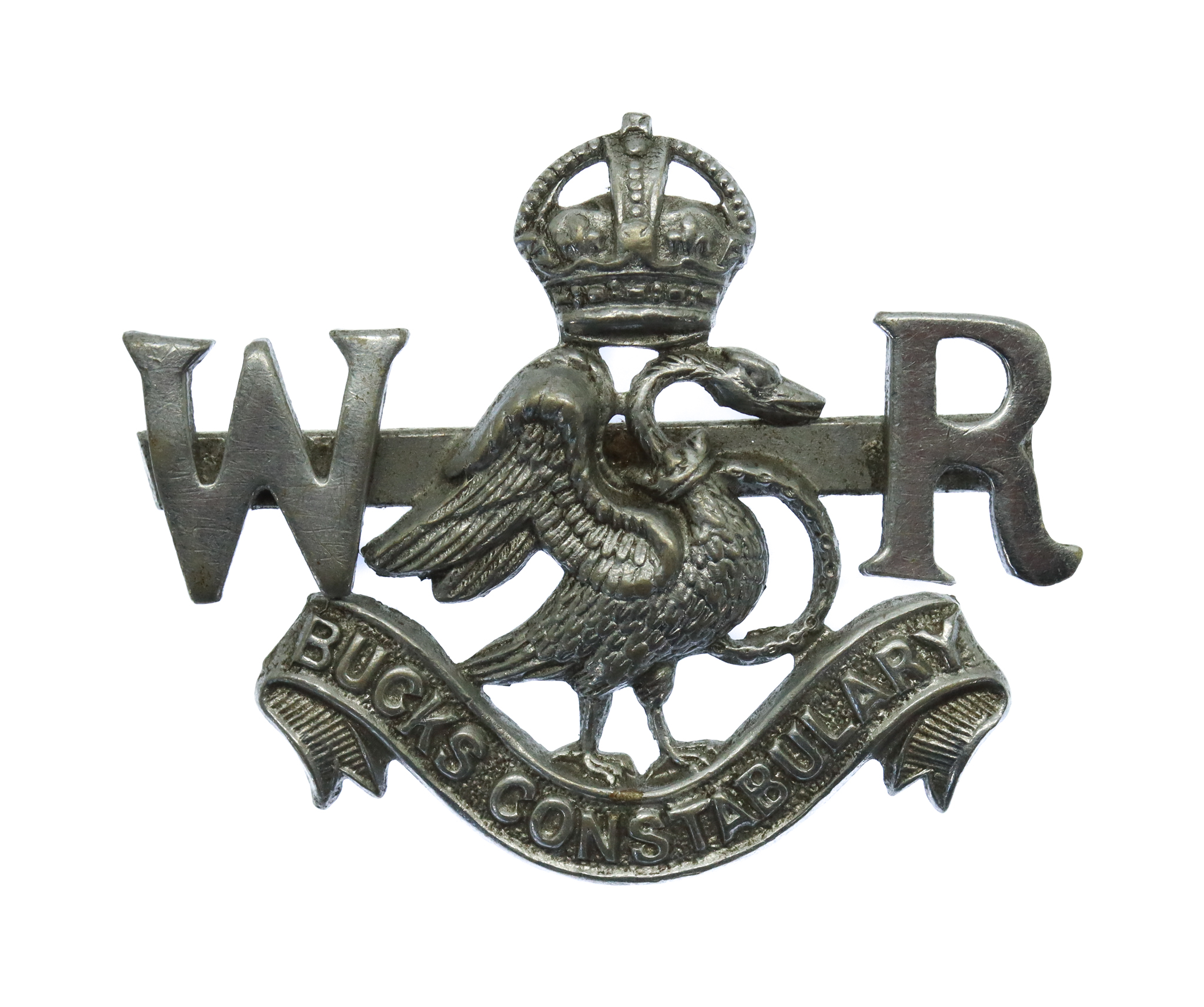 Buckinghamshire Constabulary War Reserve Collar Badge - Kings's Crown