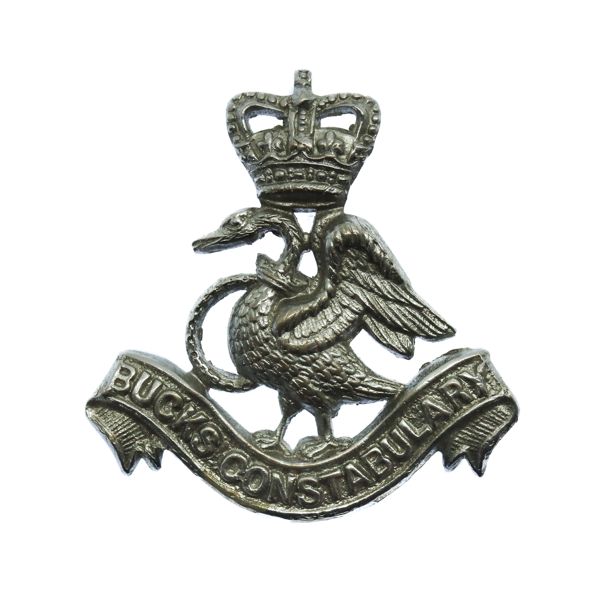 Buckinghamshire Constabulary Collar Badge - Queen's Crown