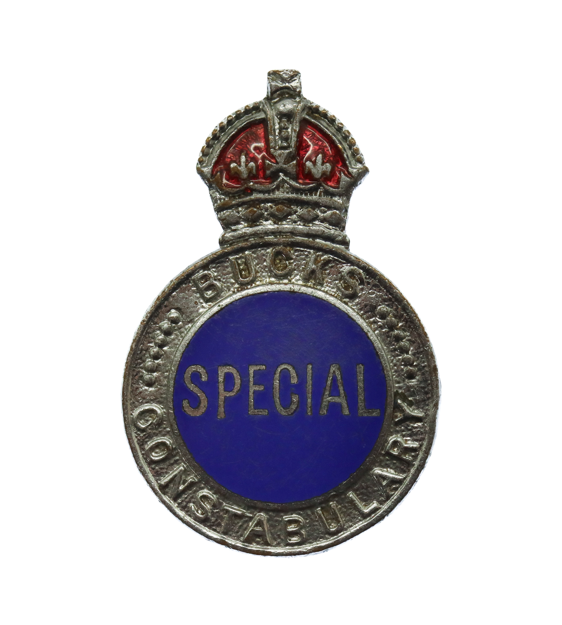 Buckinghamshire Special Constabulary Enamelled Lapel Badge - King's Crown