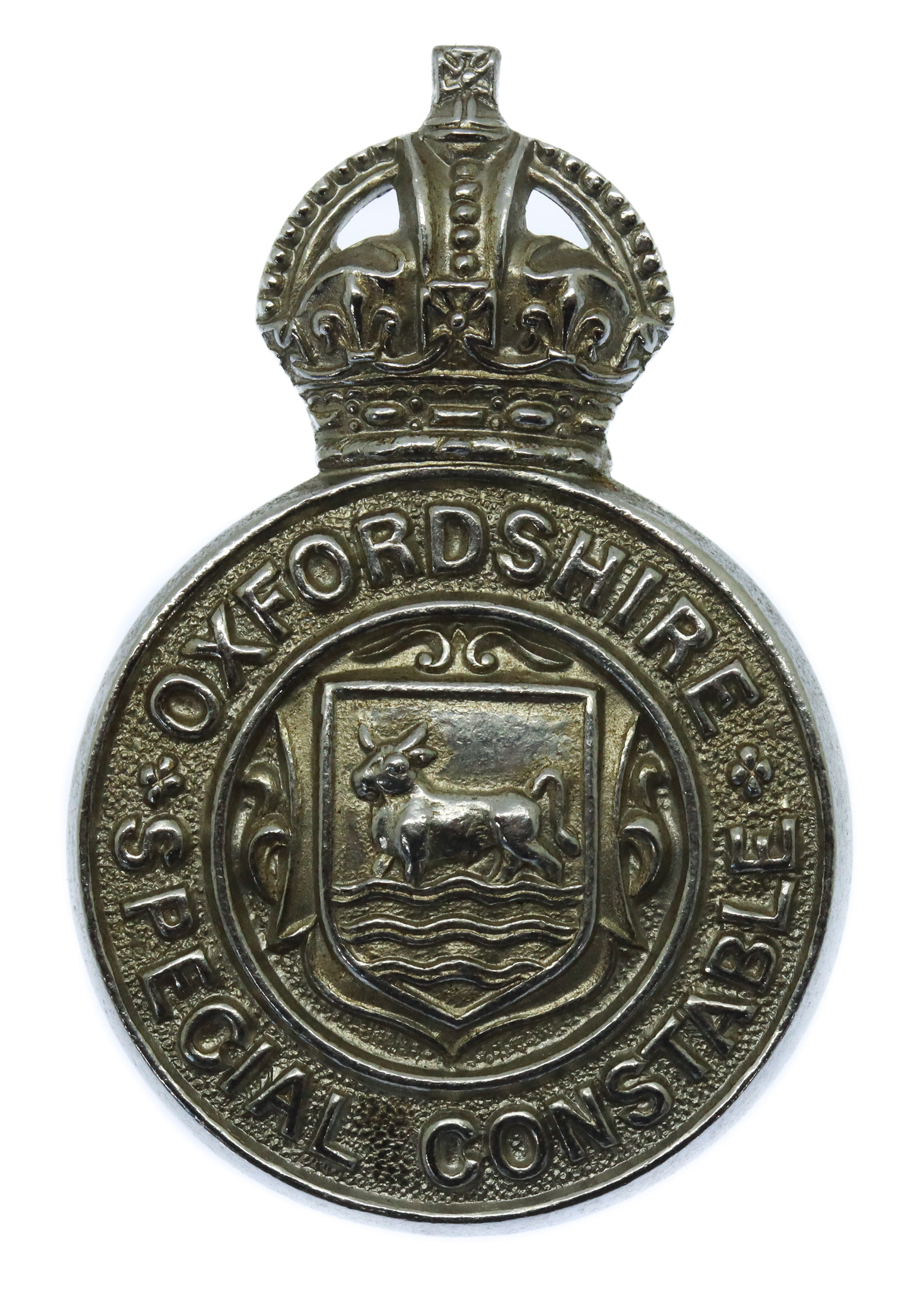 Oxfordshire Special Constabulary Cap Badge - King's Crown
