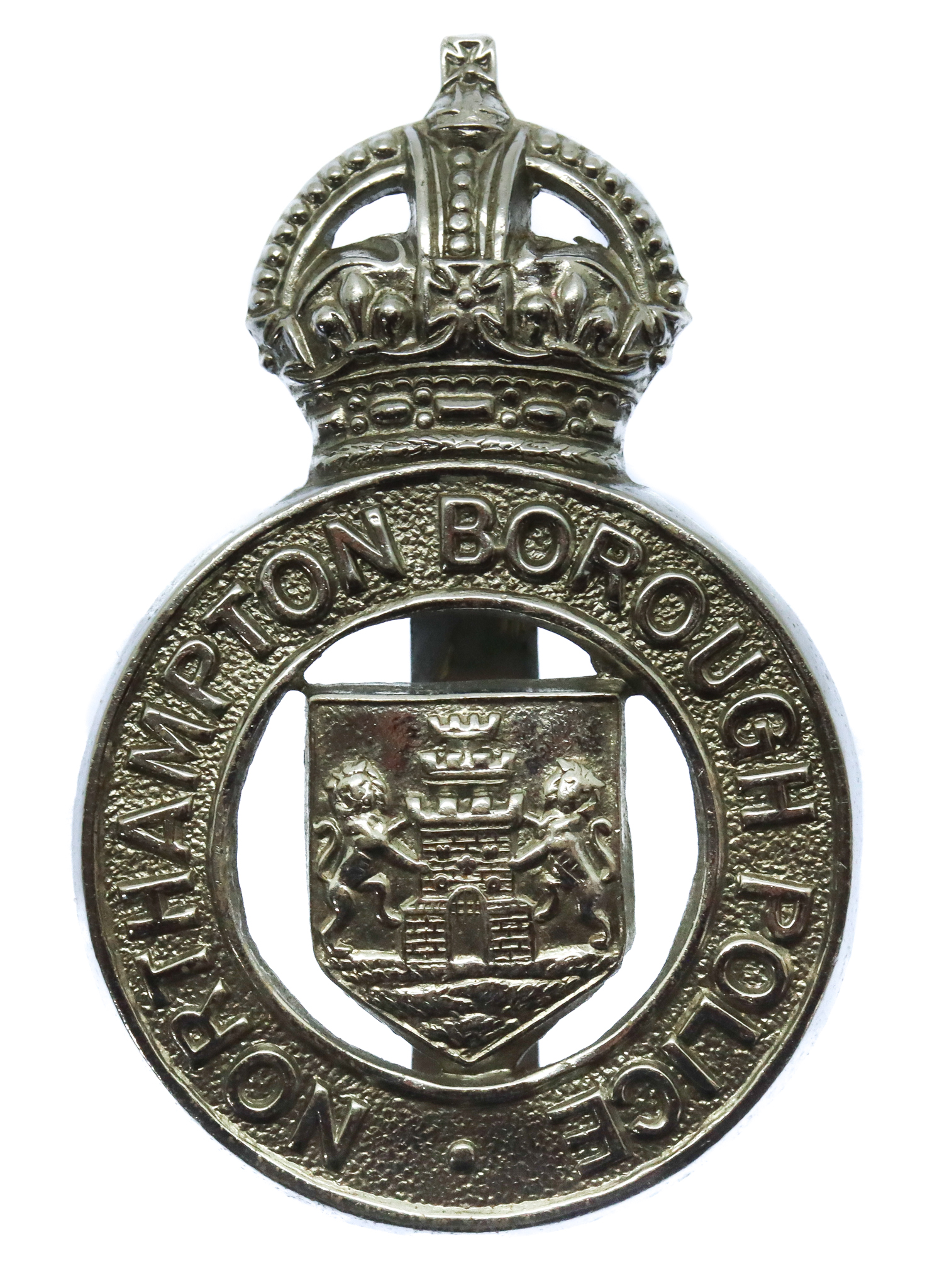 Northampton Borough Police Cap Badge - King's Crown