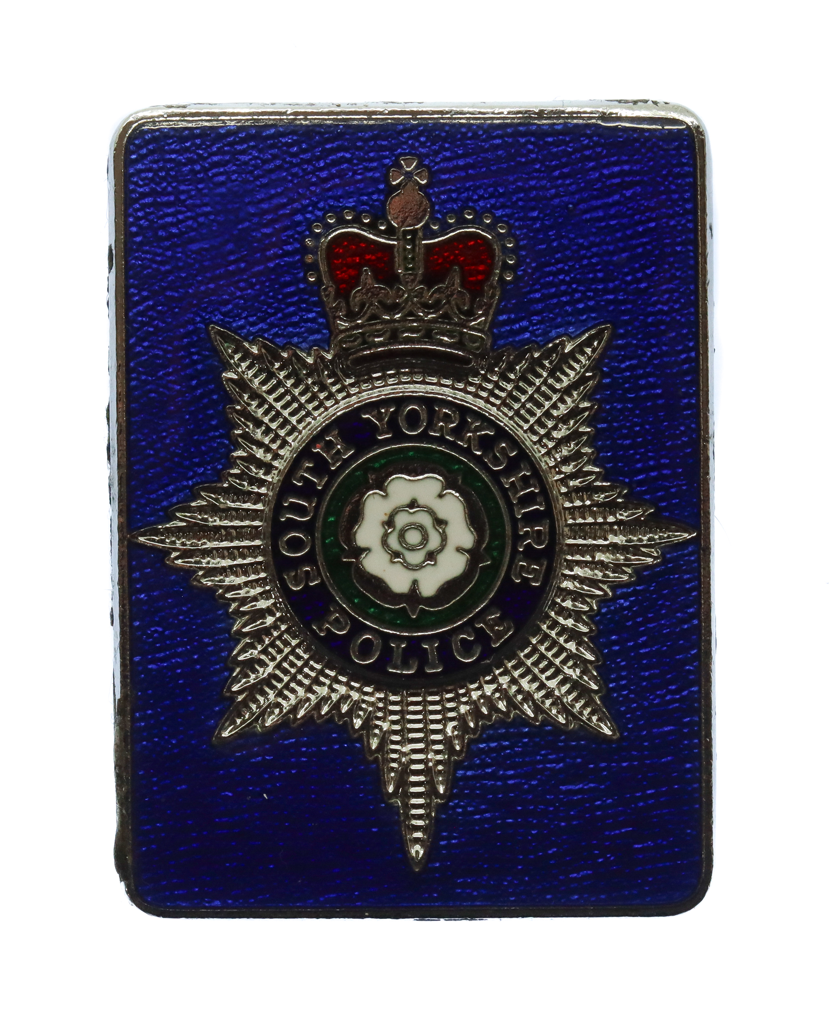 South Yorkshire Police Enamelled Warrant Card Badge - Queen's Crown