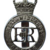 West Midlands Police Cap Badge - Queen's Crown