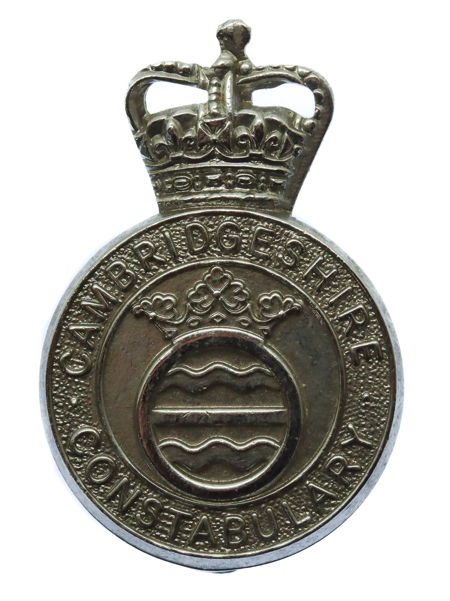 Cambridgeshire Constabulary Cap Badge - Queen's Crown