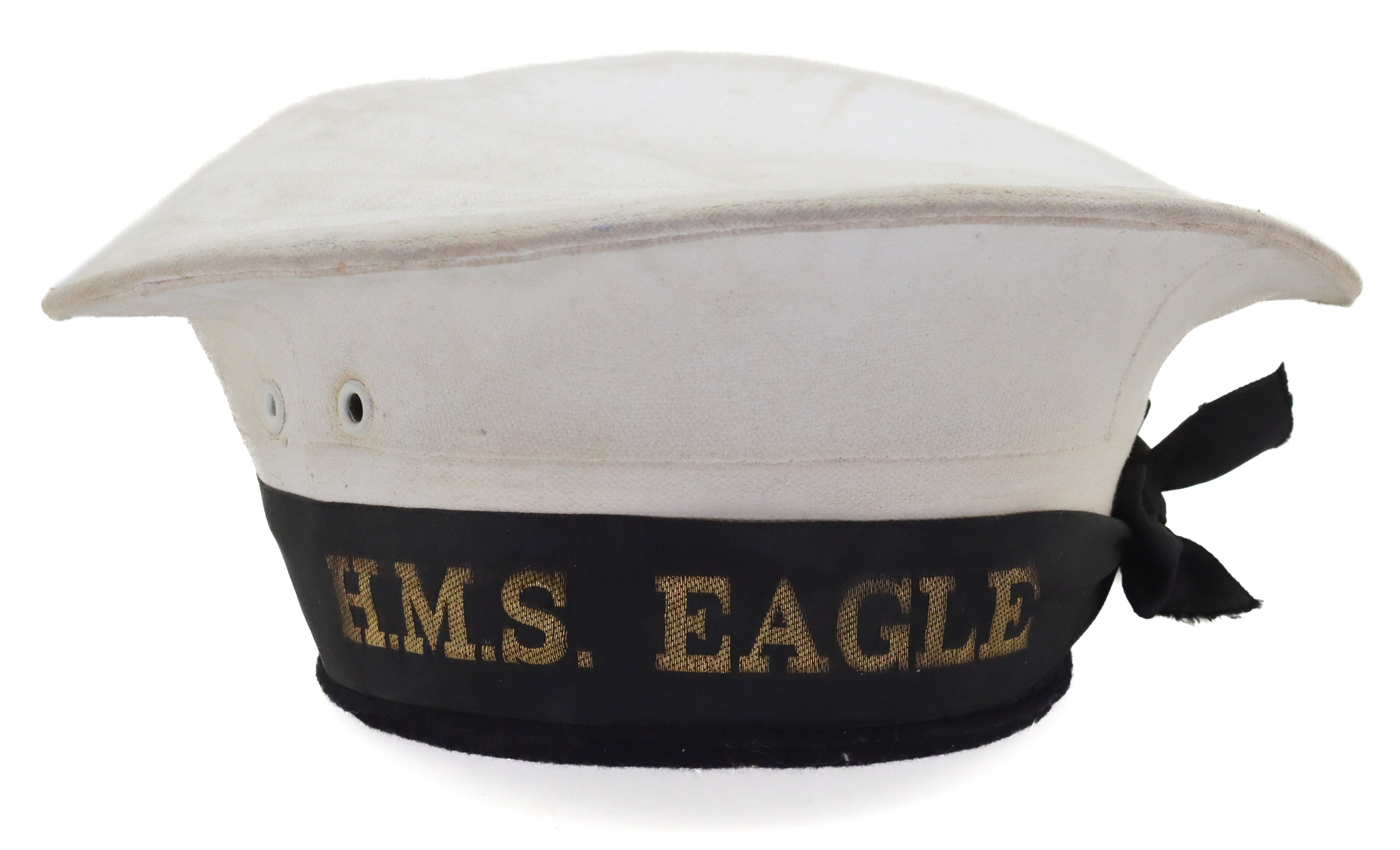 Royal Navy Hat with HMS Eagle Cap Tally 