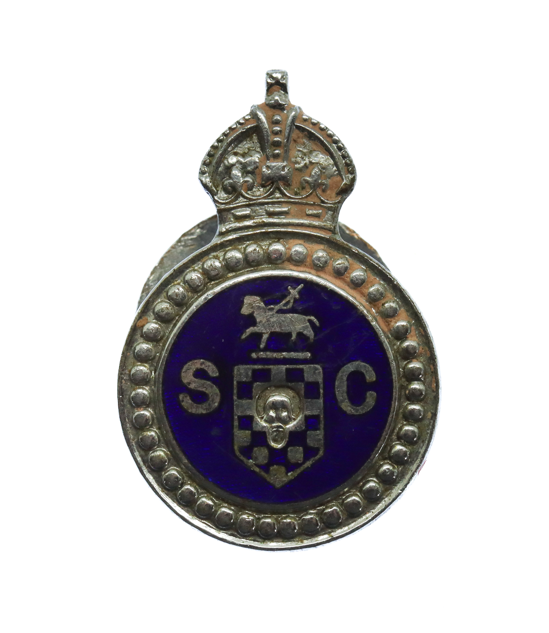 Halifax Special Constabulary Enamelled Lapel Badge - King's Crown