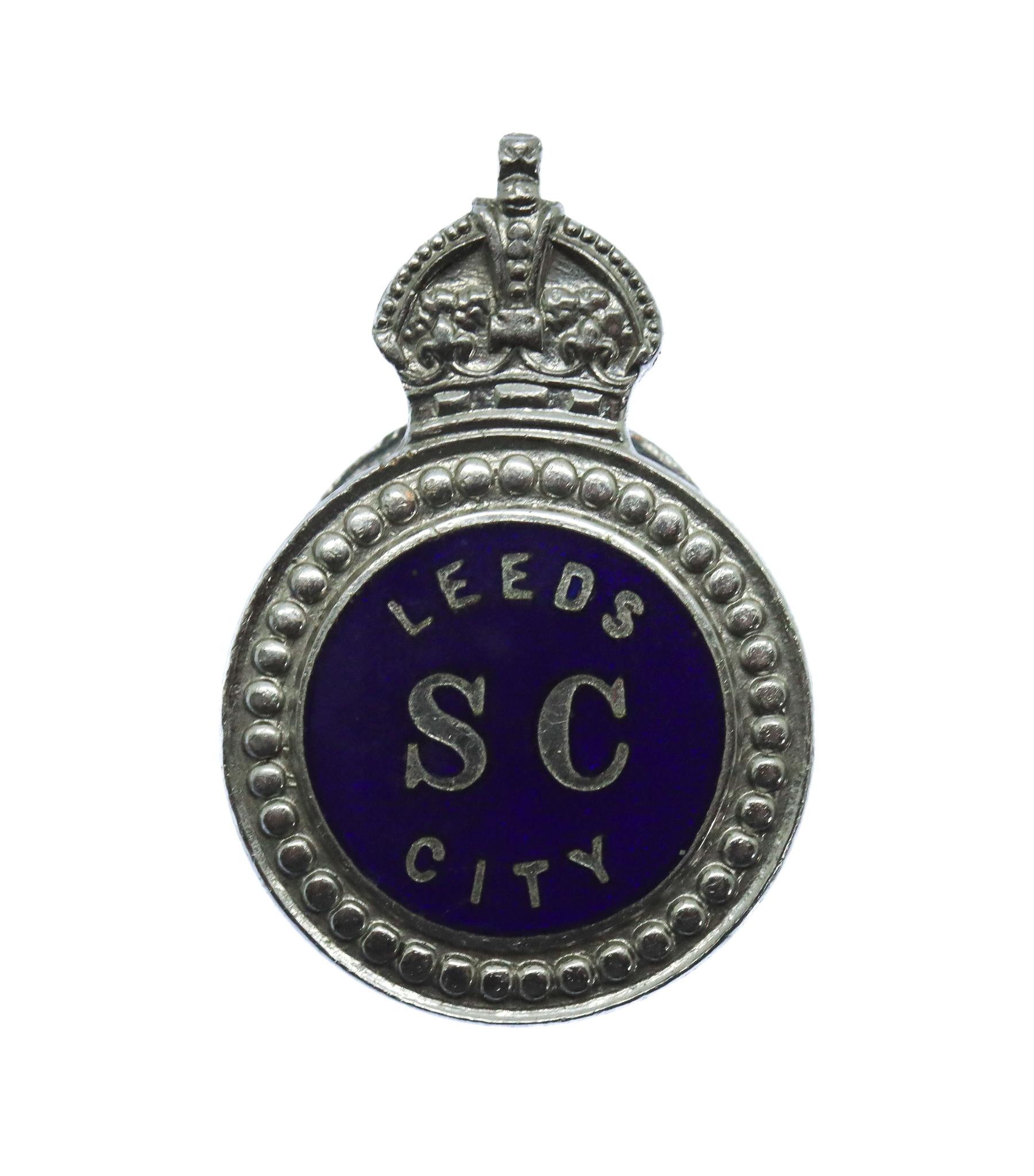 Leeds City Police Special Constabulary Enamelled Lapel Badge - King's Crown