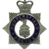Huddersfield Police Senior Officer's Enamelled Cap Badge - Queen's Crown