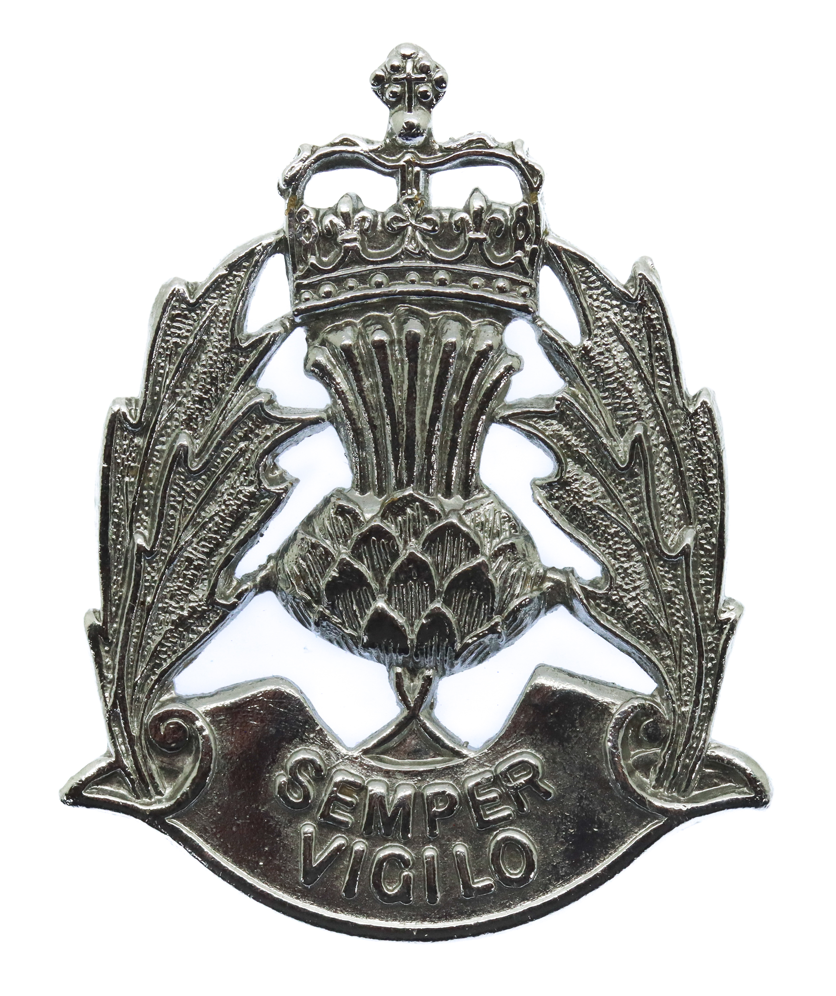 Scottish Police Forces Cap Badge - Queen's Crown