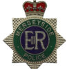Merseyside Police Enamelled Warrant Card Badge - Queen's Crown