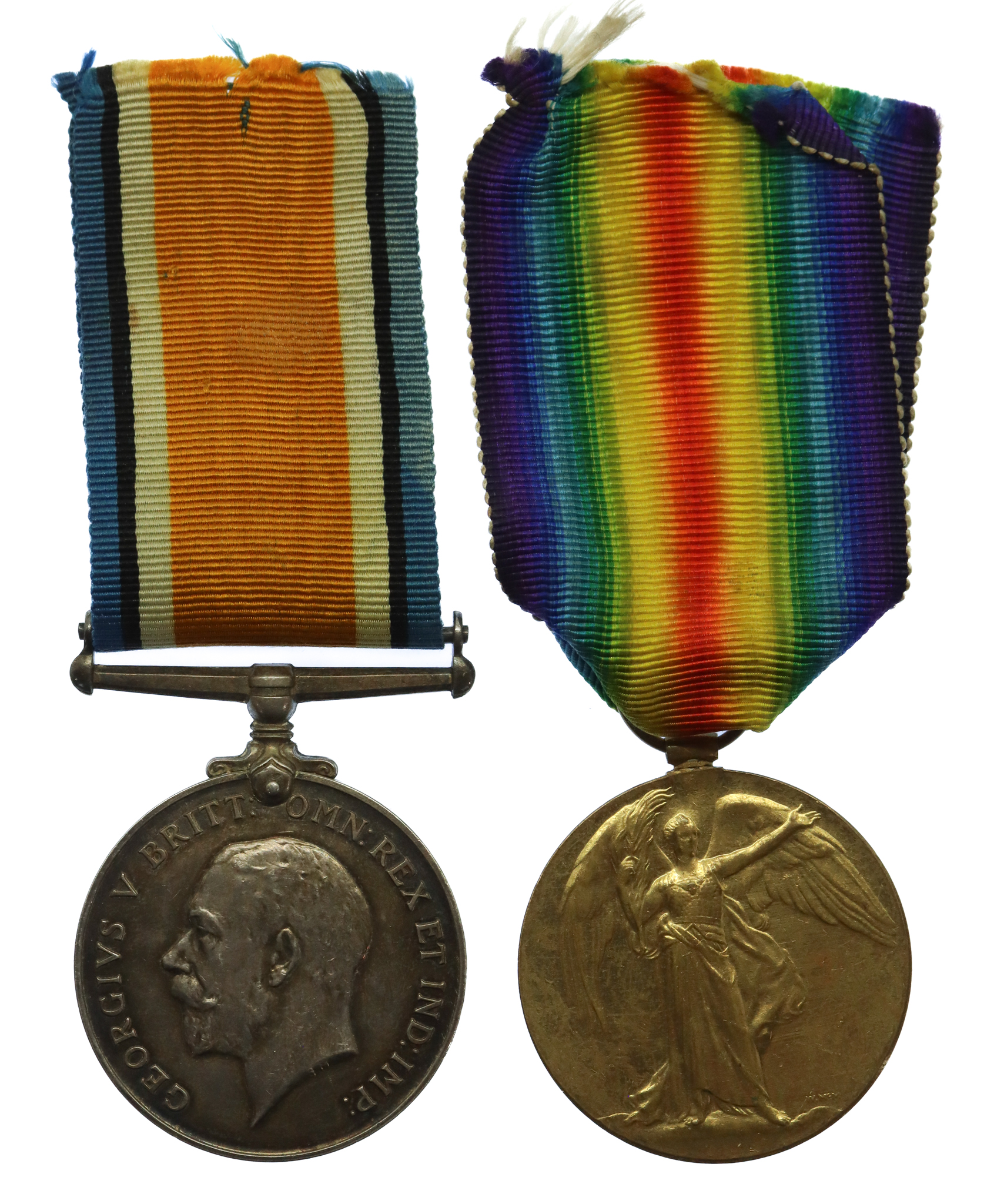 WW1 British War & Victory Medal Pair - Pte. S. Megahy, Machine Gun Corps