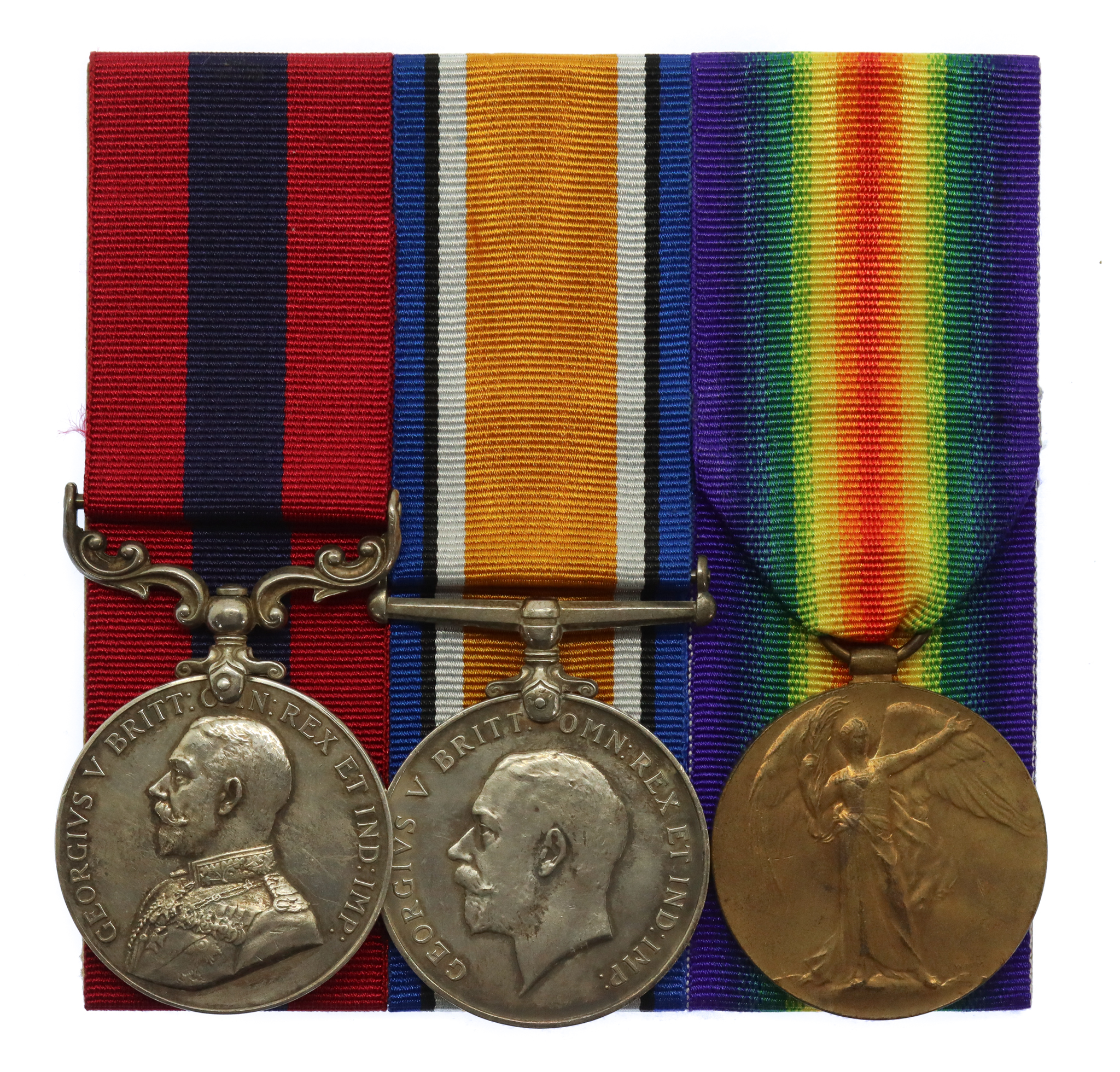 WW1 Distinguished Conduct Medal, British War Medal & Victory Medal Group of Three - Dvr. C.A. Blake, Royal Field Artillery