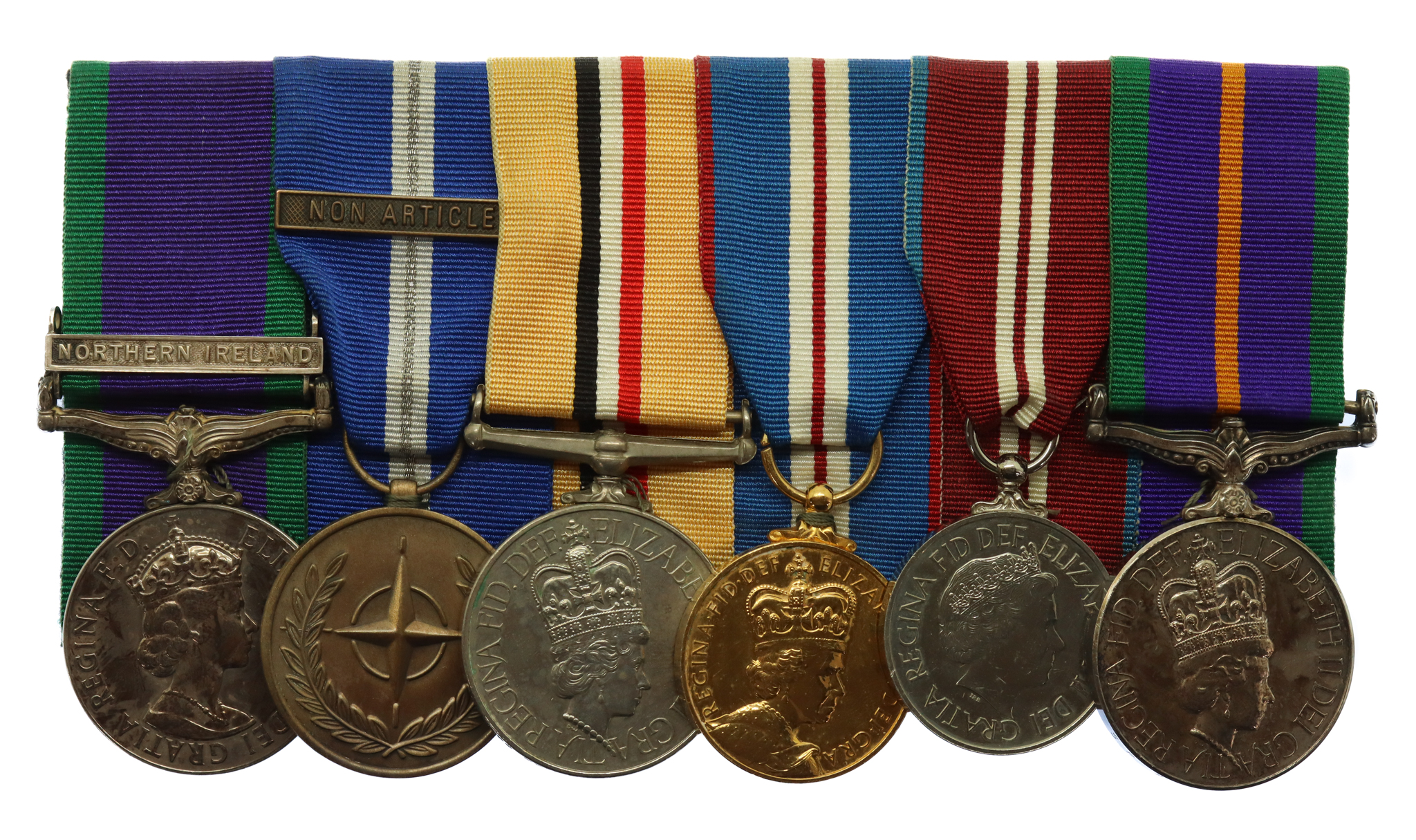 Campaign Service Medal (Northern Ireland), Iraq and ACSM Medal Group of Six - Cpl. S.P. Black, Army Air Corps