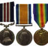 WW1 1919 'North Russia' Military Medal, British War Medal and Victory Medal Group of Three - Pte. H. Maycock, 13th Bn. Yorkshire Regiment (Green Howards)
