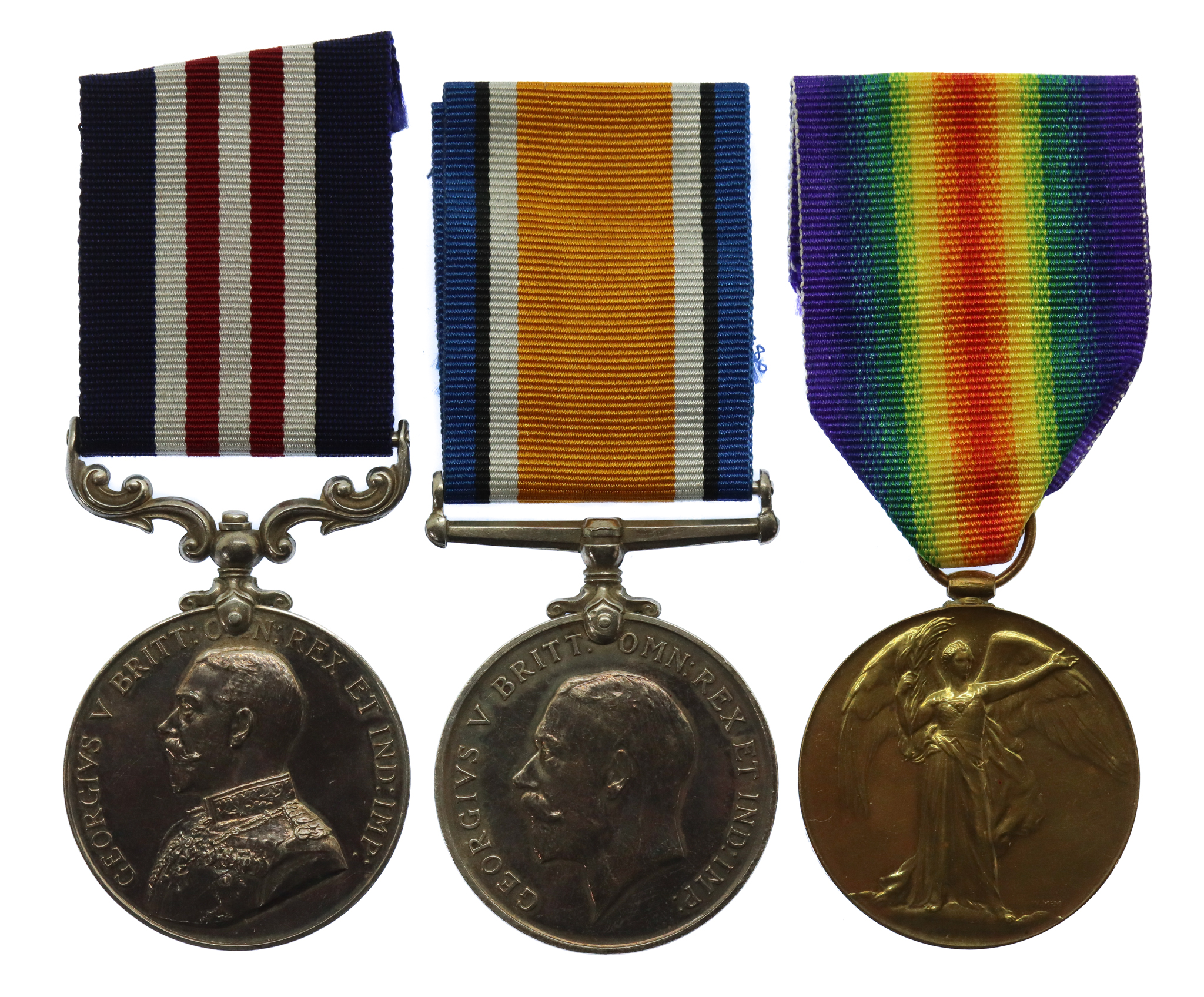 WW1 1919 'North Russia' Military Medal, British War Medal and Victory Medal Group of Three - Pte. H. Maycock, 13th Bn. Yorkshire Regiment (Green Howards)