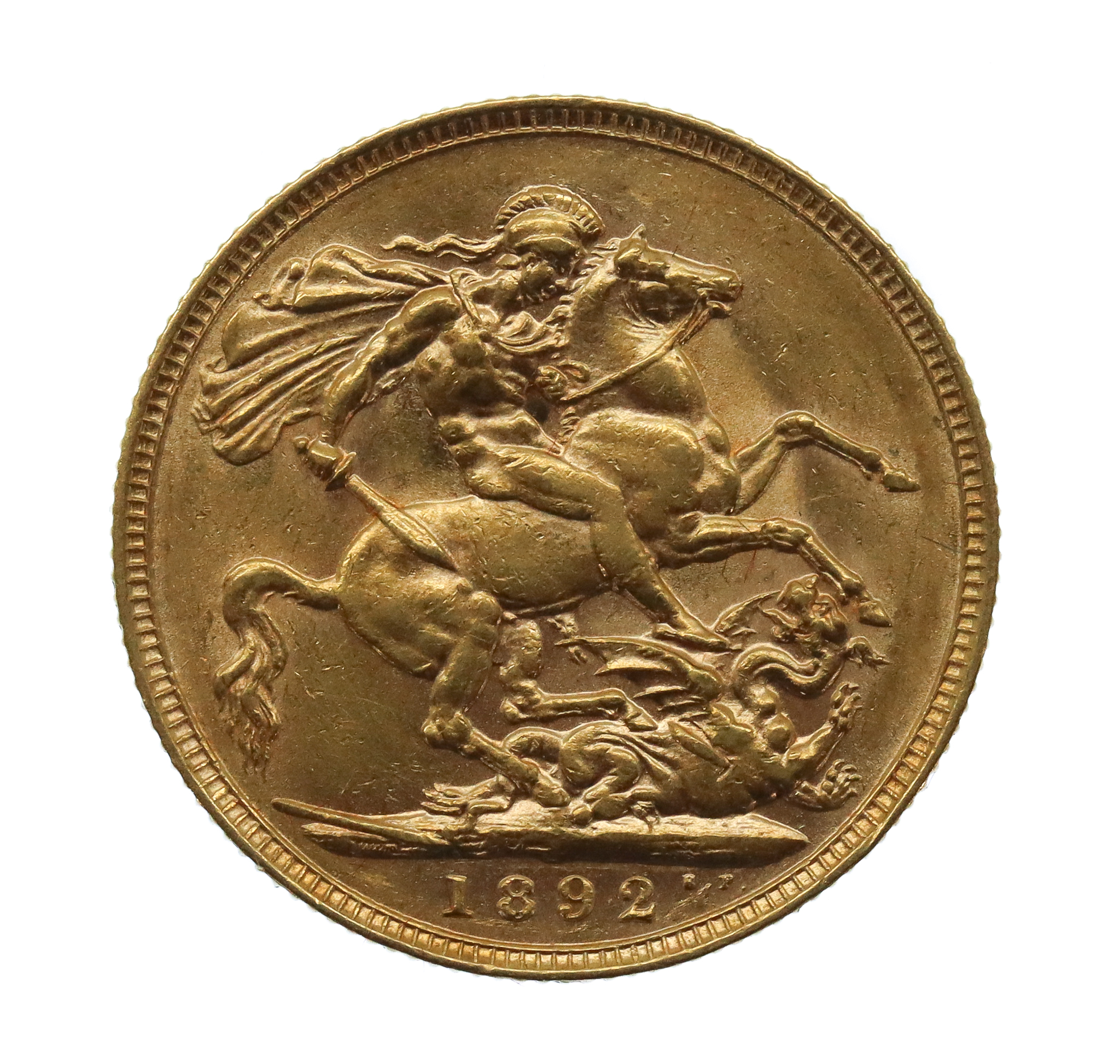 1892 Victoria 22ct Gold Full Sovereign Coin