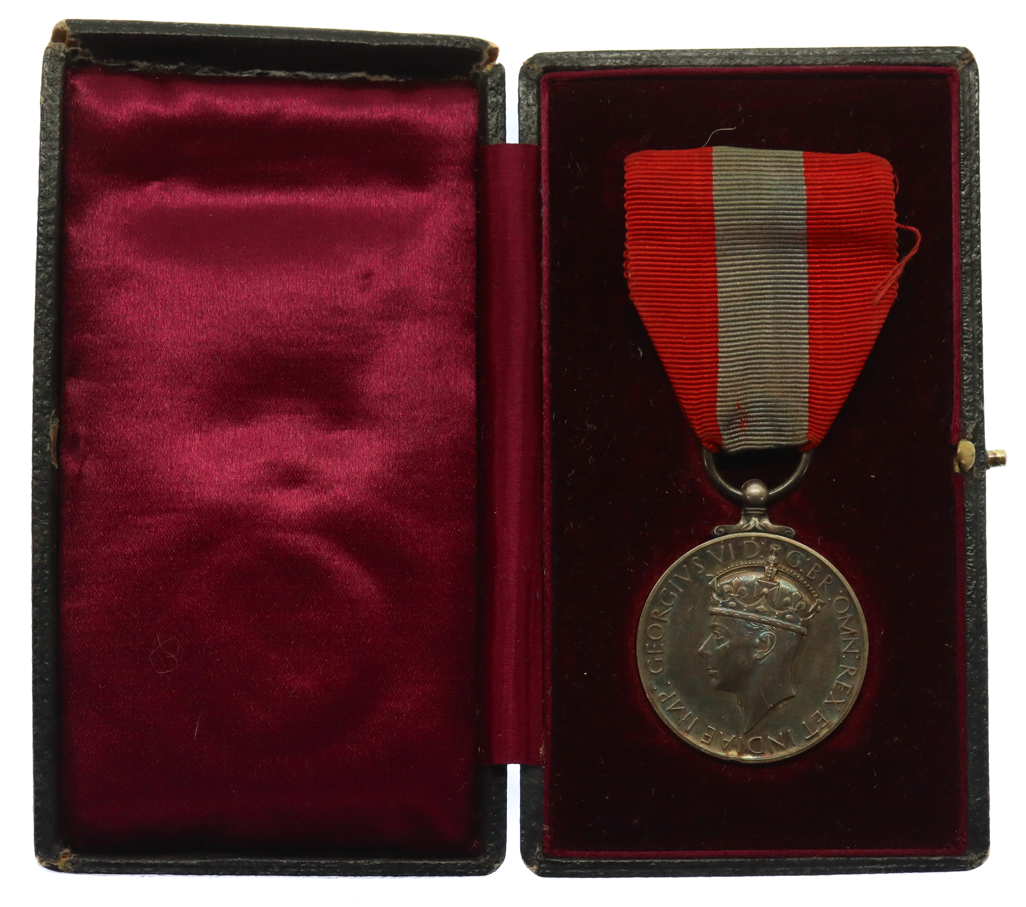  George VI Imperial Service Medal in Box of Issue - Samuel Pretty