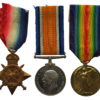 WW1 1914-15 Star Medal Trio - 2nd Lieut. B.A. Wolfe, South Lancashire Regiment & King's Own Royal Lancaster Regiment - 4 x Wounded