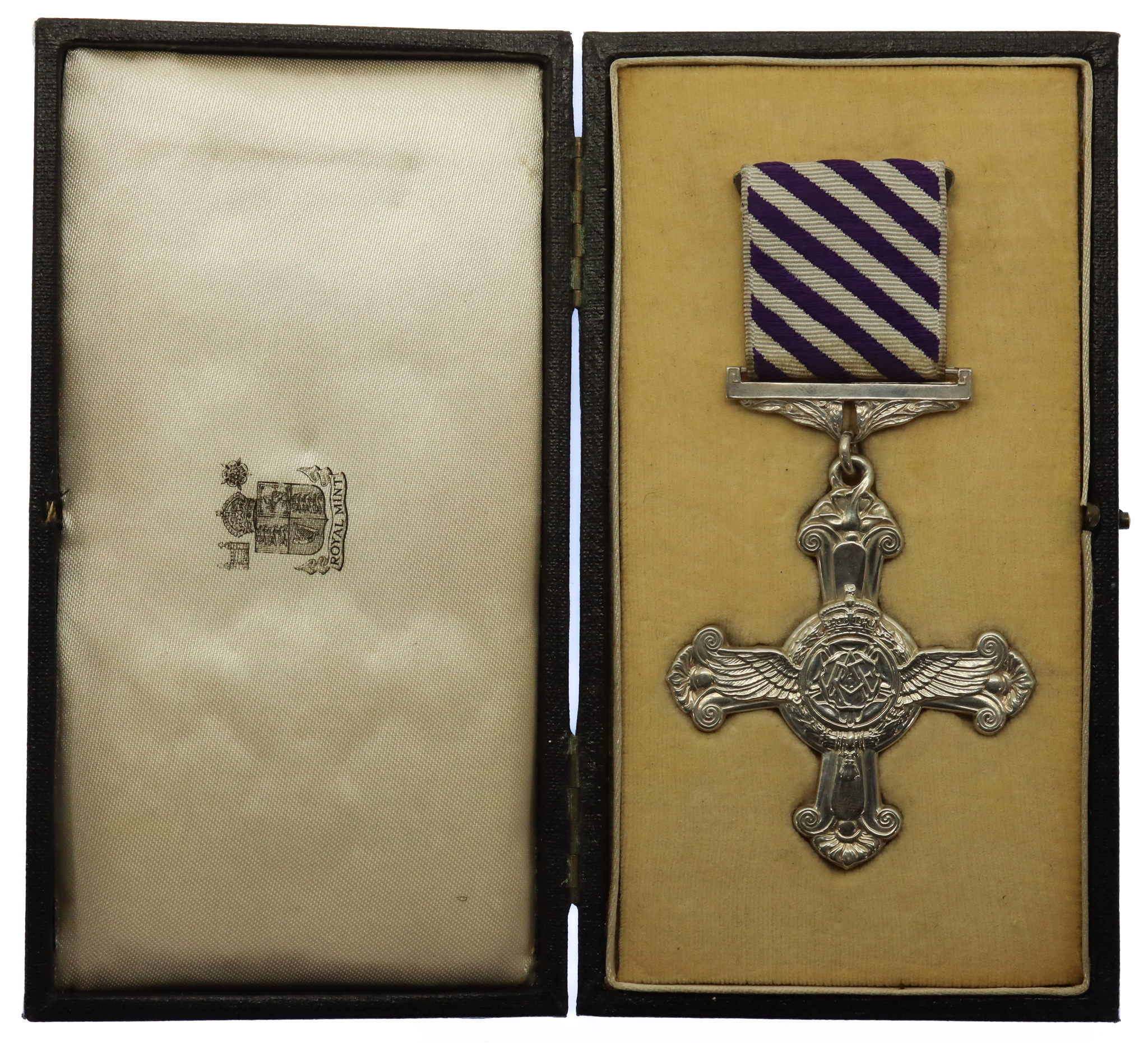 WW2 Distinguished Flying Cross in Original Case, Dated 1945