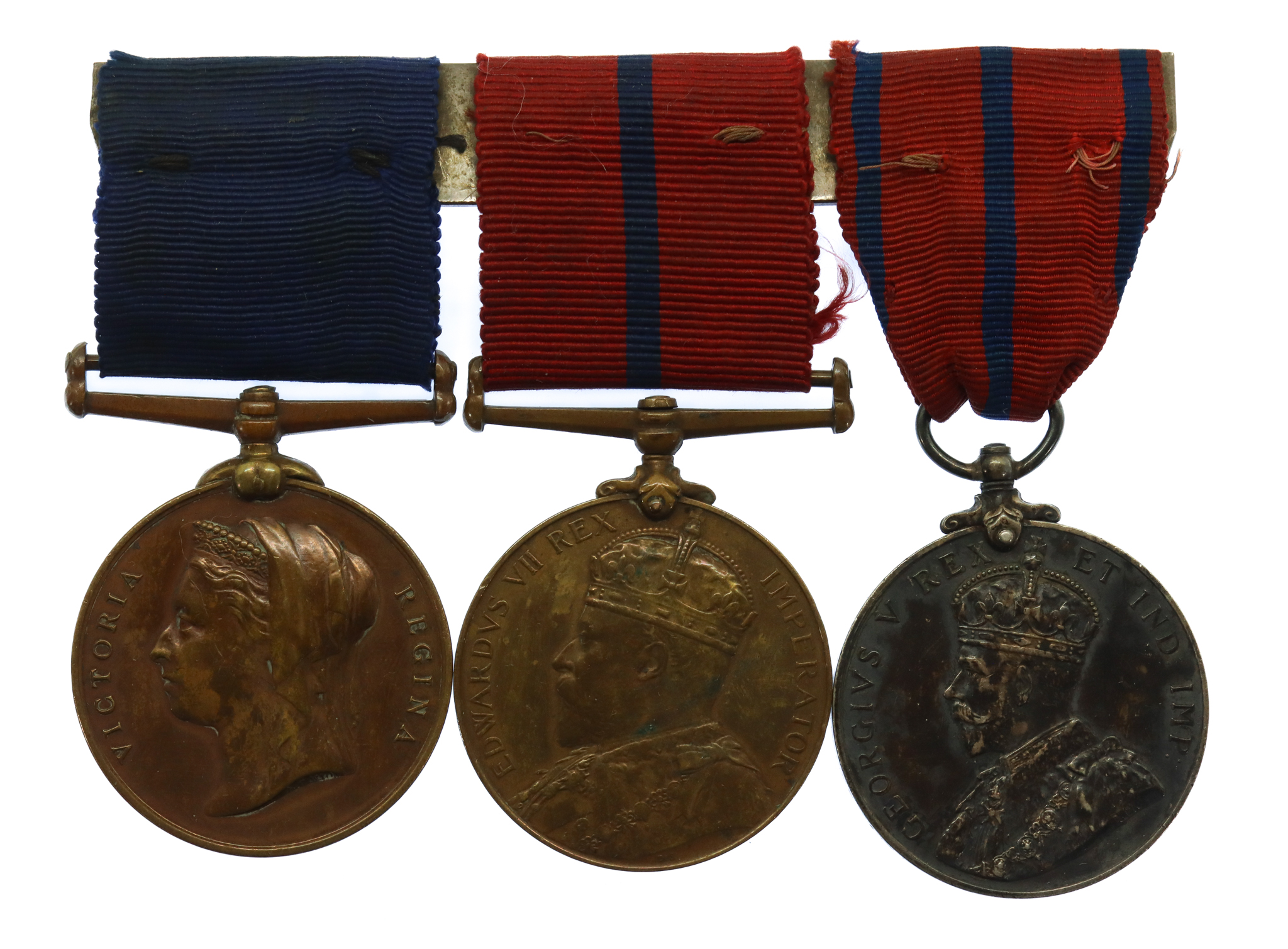 1897 Police Jubilee Medal, 1902 Police Coronation Medal & 1911 Police Coronation Medal Group of Three - Insp. G. Ashton, 'B' Division (Chelsea) Metropolitan Police