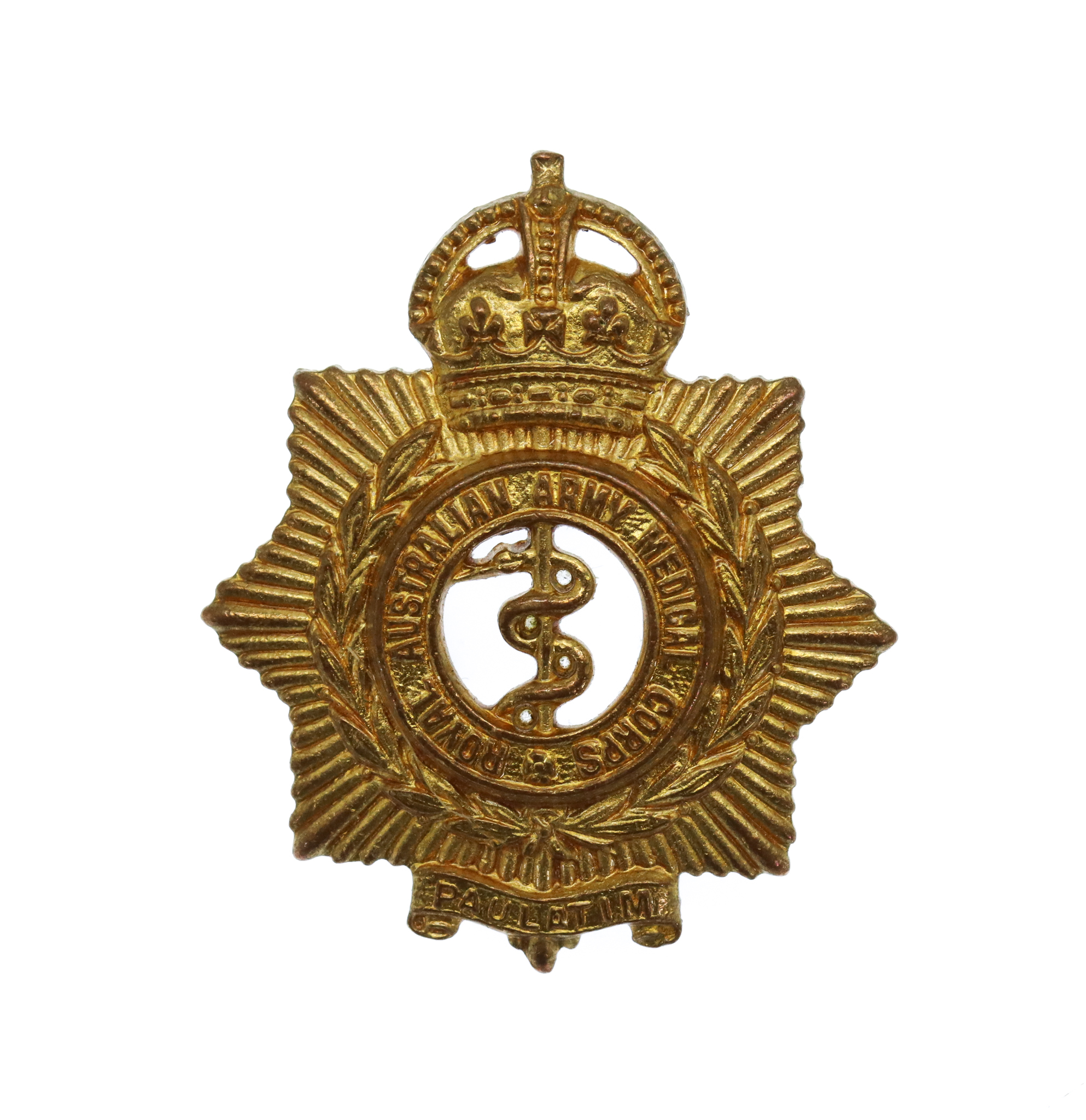 Royal Australian Army Medical Corps Collar Badge - King's Crown