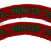 Pair of Royal Pioneer Corps (ROYAL PIONEER CORPS) Cloth Shoulder Titles
