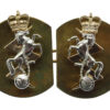 Pair of Royal Electrical & Mechanical Engineers (R.E.M.E.) Anodised (Staybrite) Collar Badges