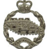 Royal Tank Regiment Officer's Cap Badge - Queen's Crown