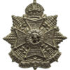 110th Regiment Royal Armoured Corps (Border Regiment) Chrome Cap Badge - King's Crown