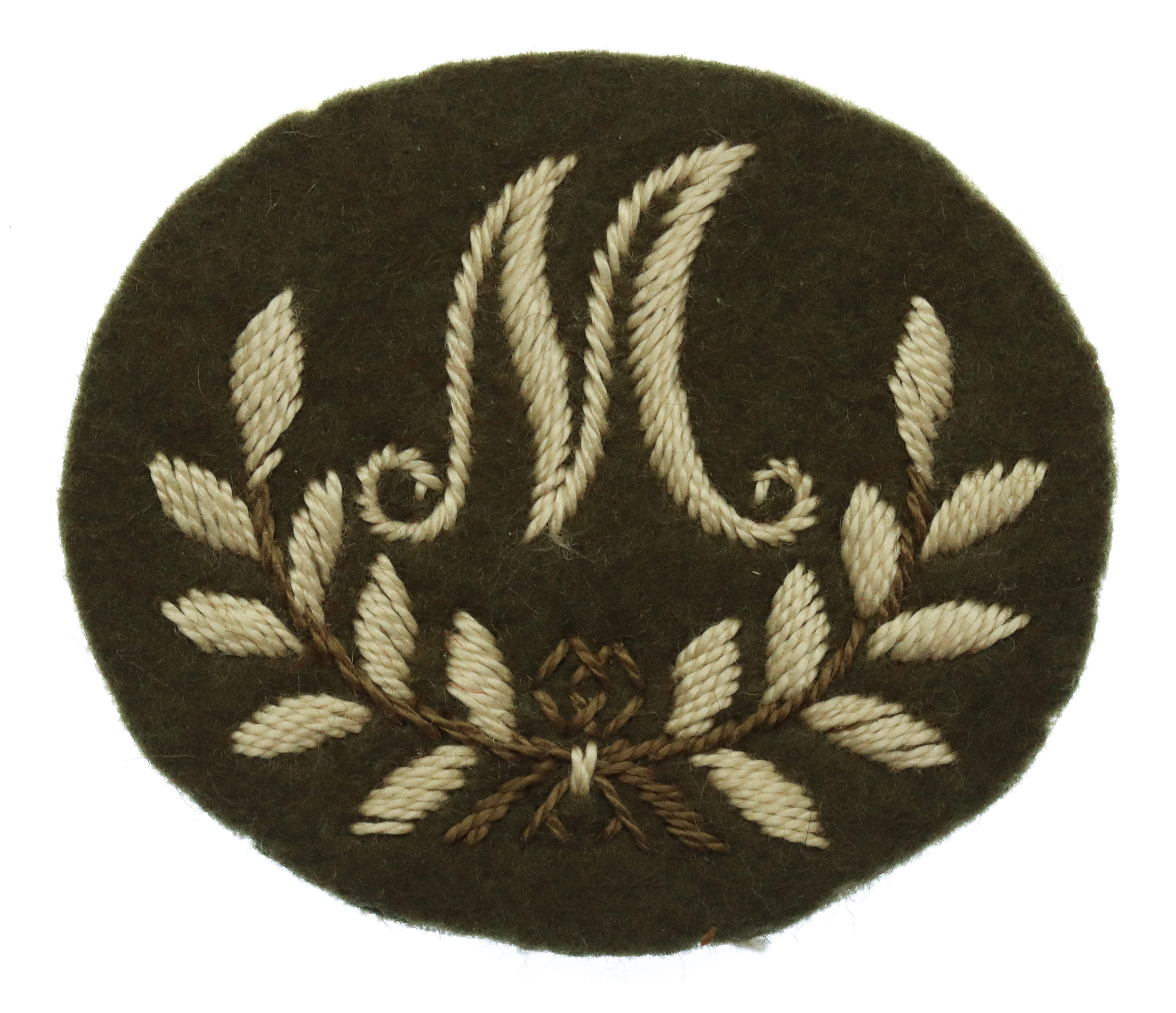 British Army Mortarman (M in Wreath) Cloth Proficiency Arm Badge