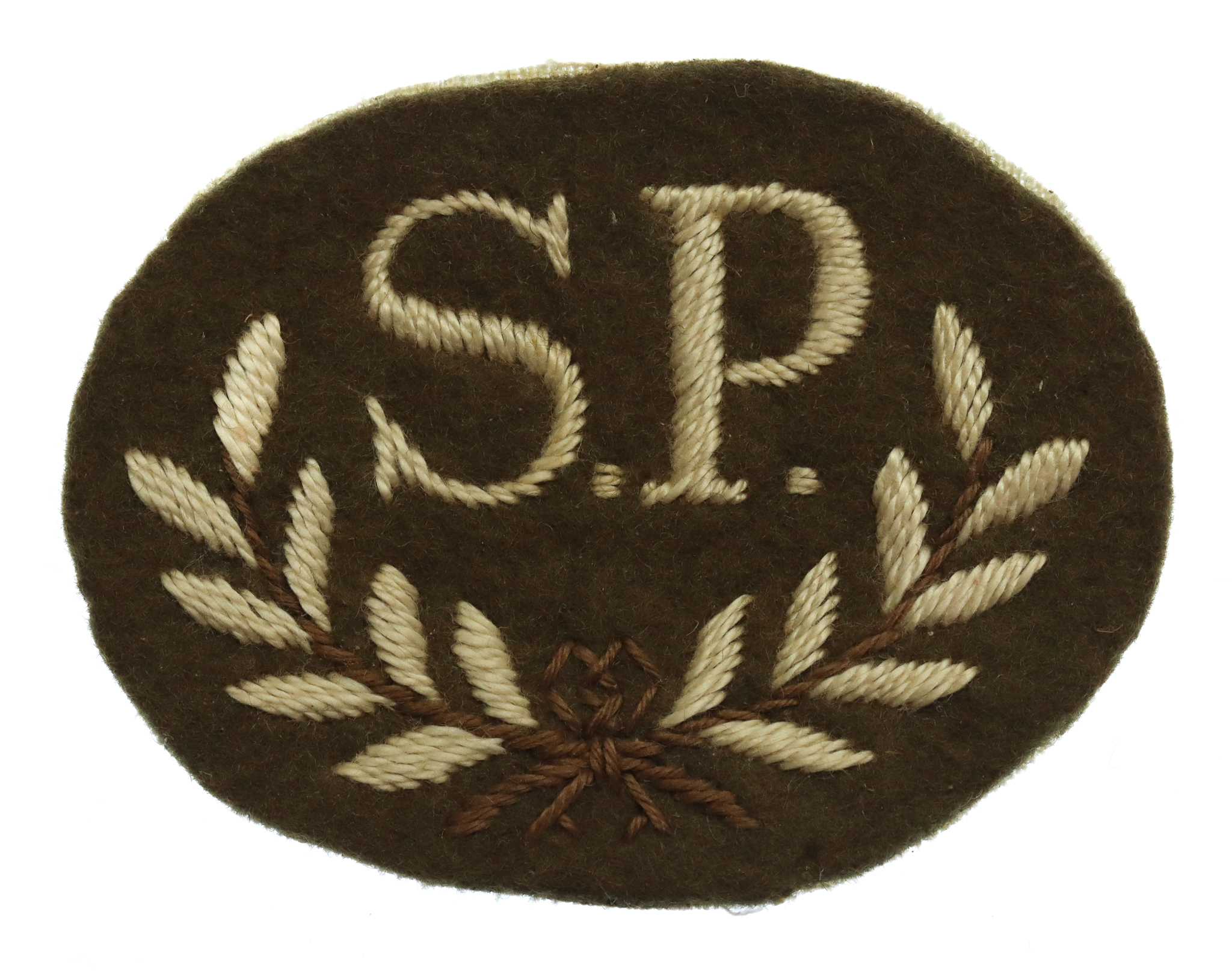 British Army Special Proficiency Pay (S.P) Cloth Proficiency Arm Badge