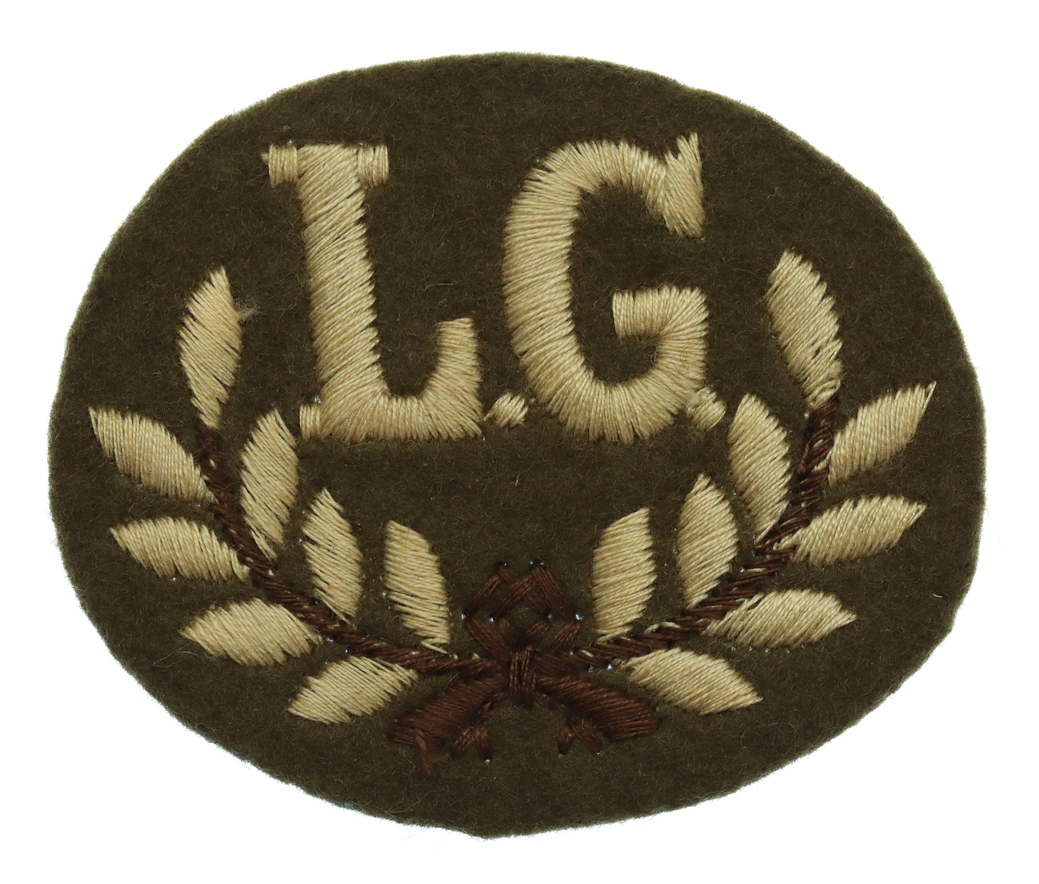 British Army Lewis Gunner (L.G.) Cloth Proficiency Arm Badge