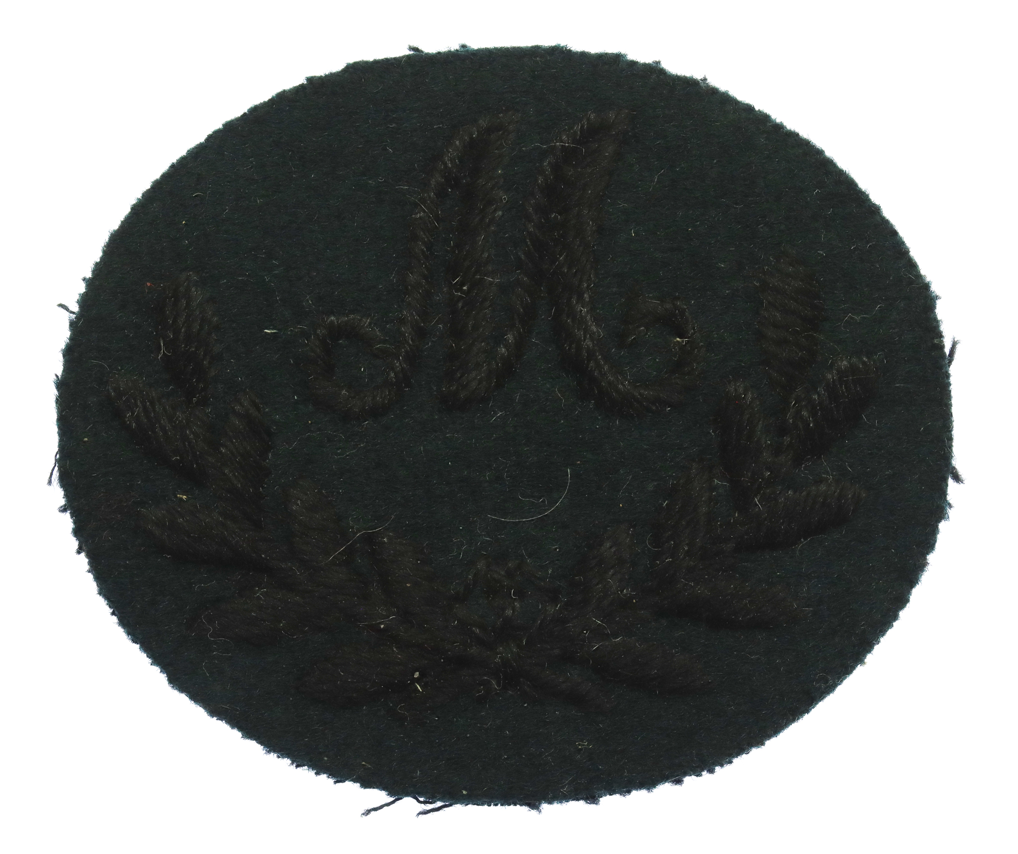 British Army Mortarman (M M Wreath) Cloth Proficiency Arm Badge (Rifle Regiments)