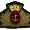 Merchant Navy Officer's Bullion Cap Badge
